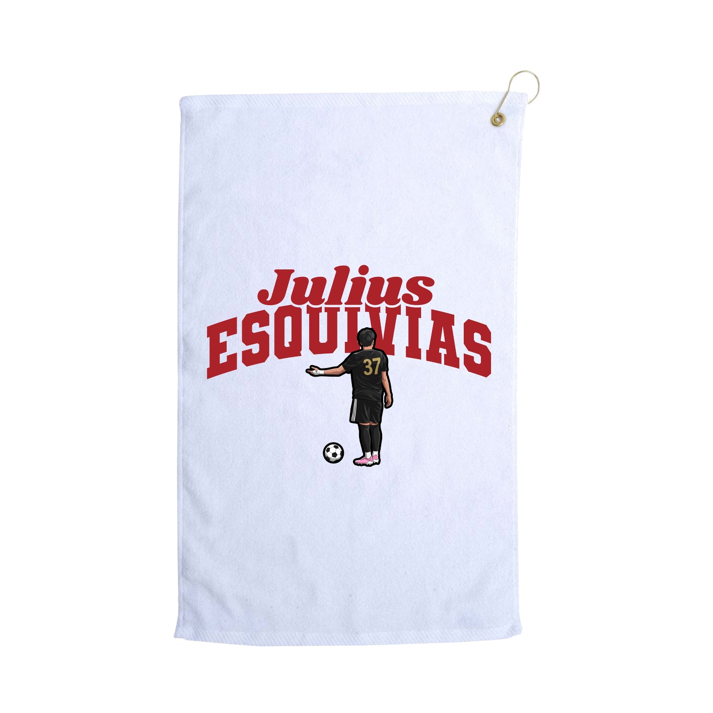 Golf Towel — Signature Arch in White