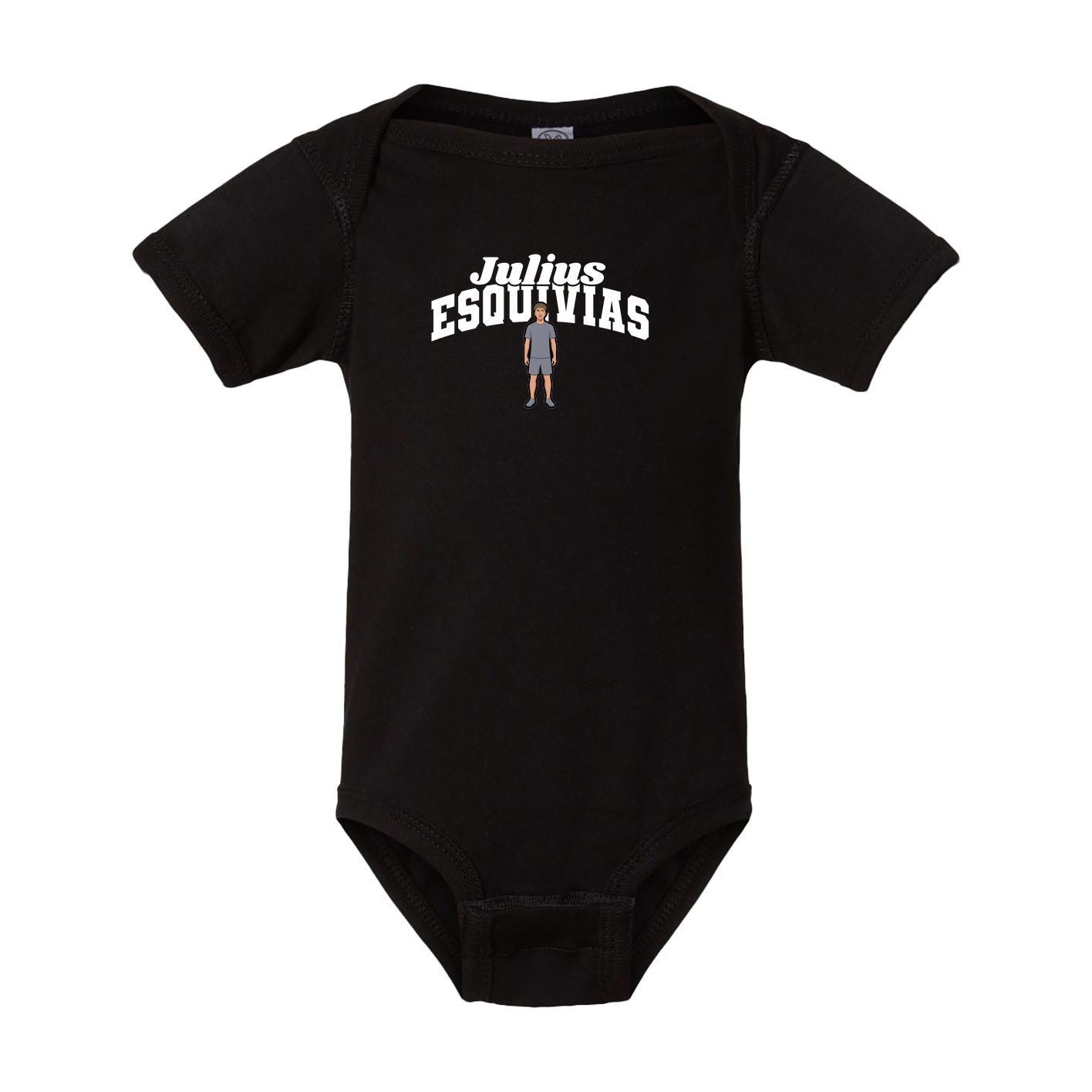 Baby Onesie — Signature Arch in Black