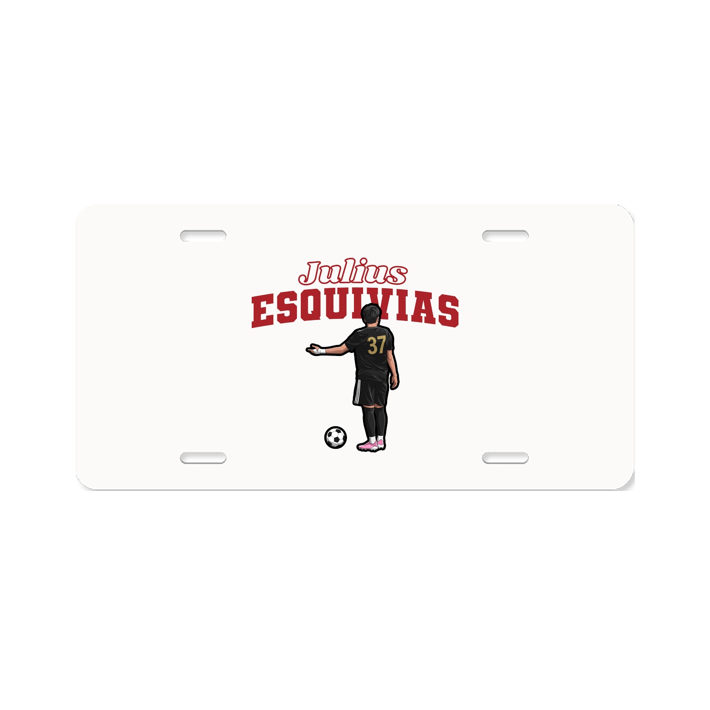 License Plate — Name Arch in Classic