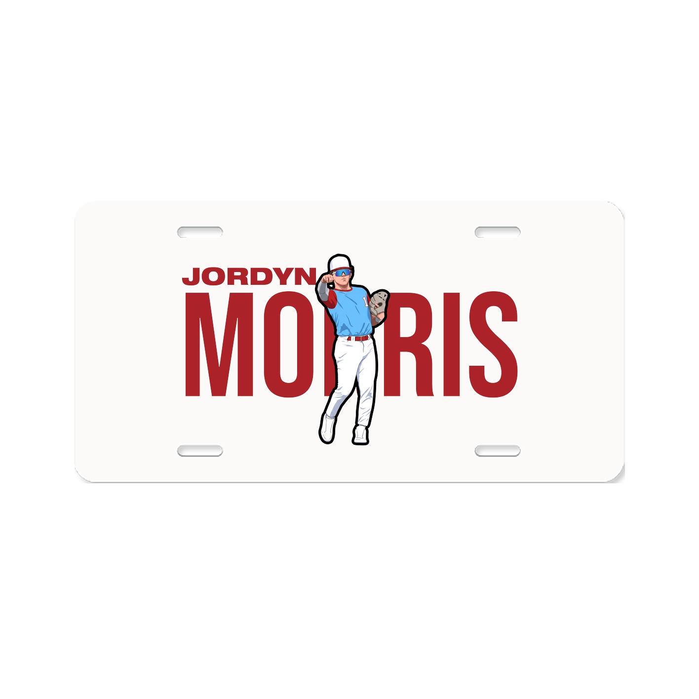 License Plate — Player Name in Classic