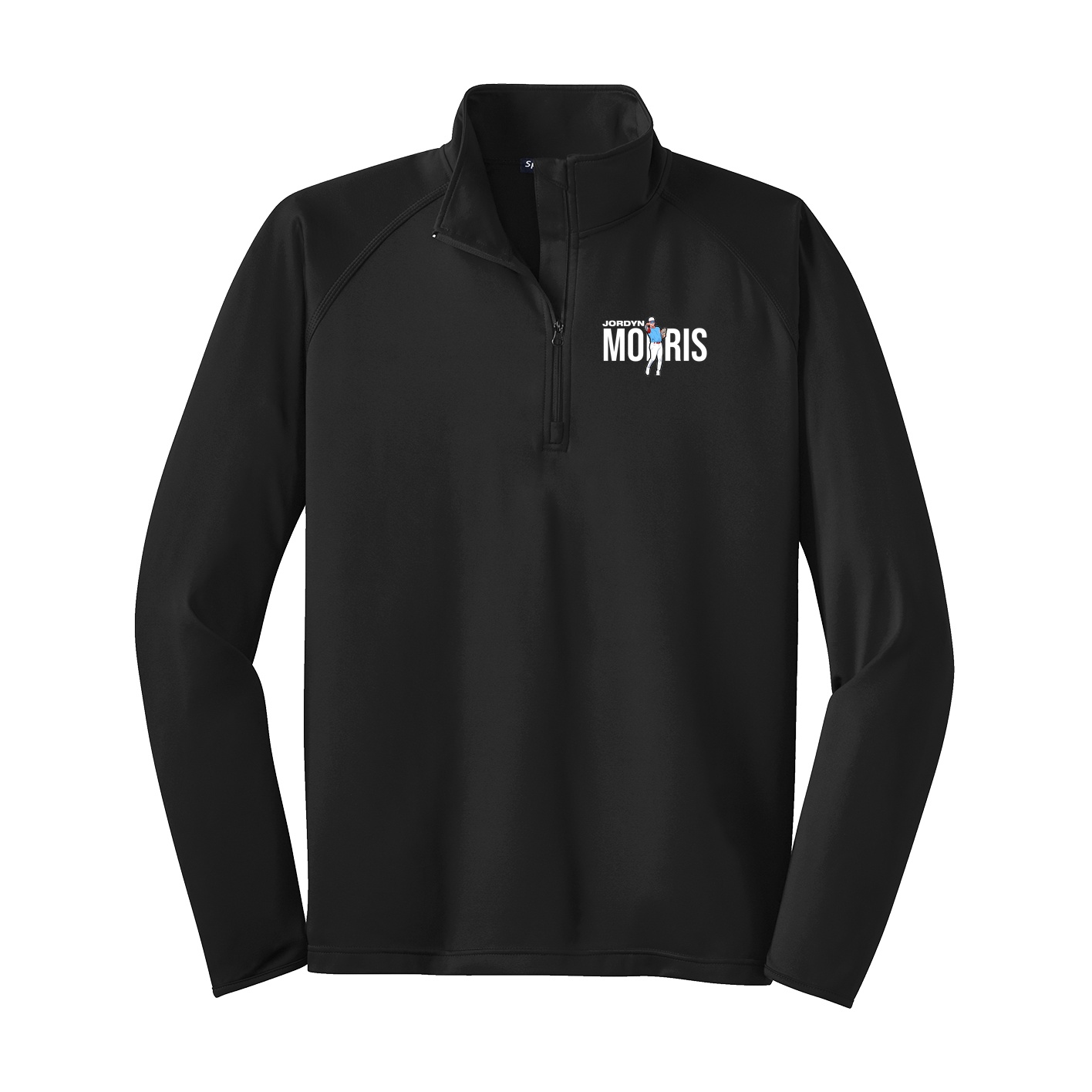 Q-Zip Pullover — Player Name in Black