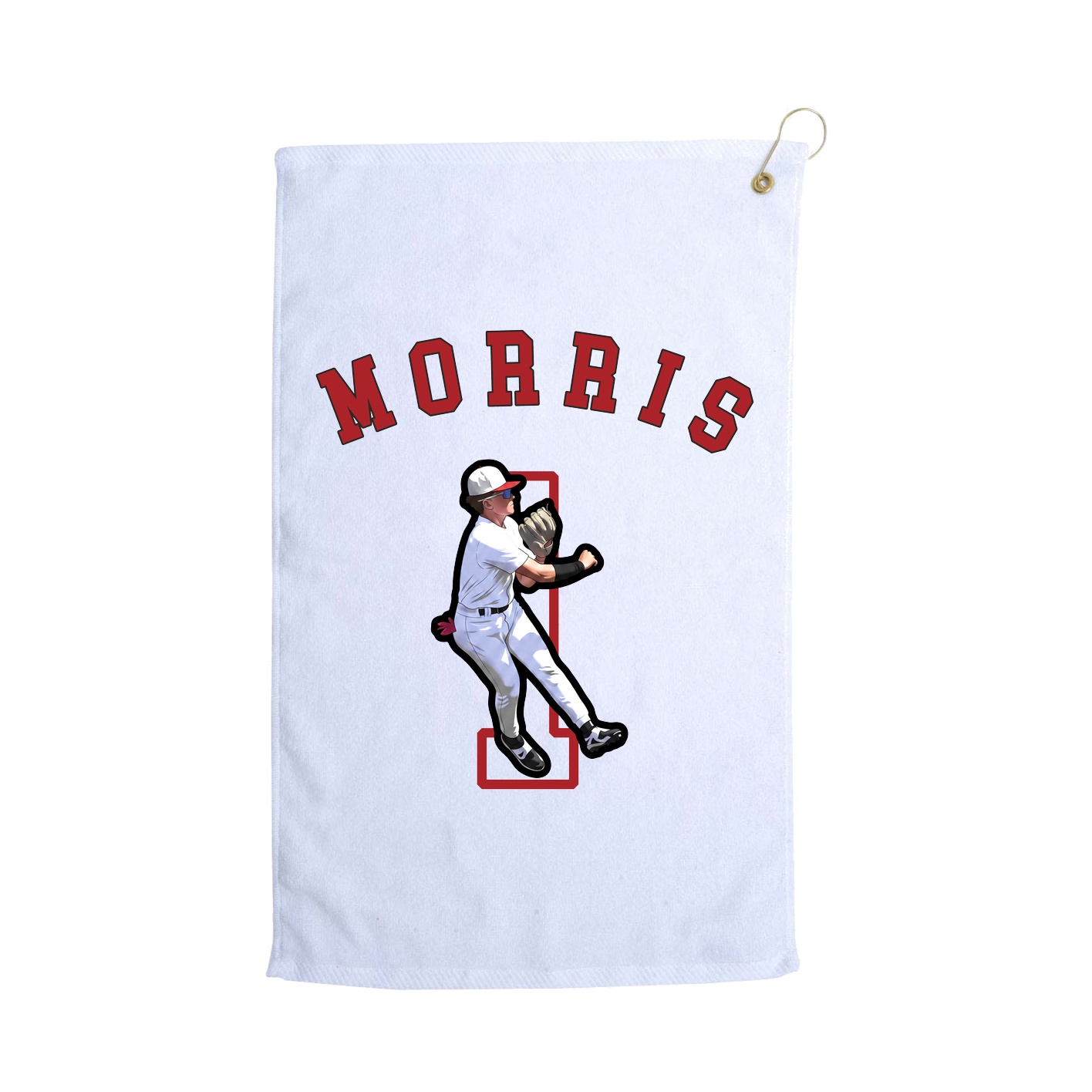 Golf Towel — Shirsey Arch in White
