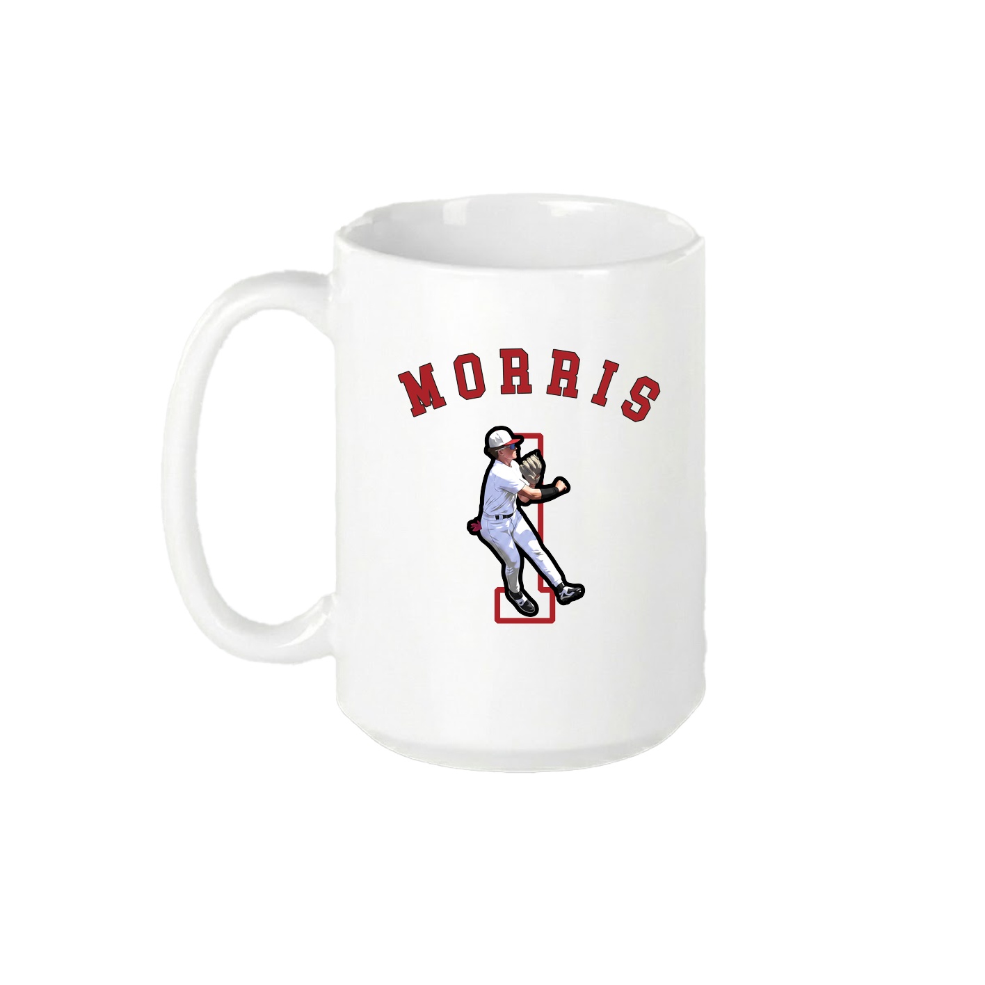15oz Coffee Mug — Shirsey Arch in White