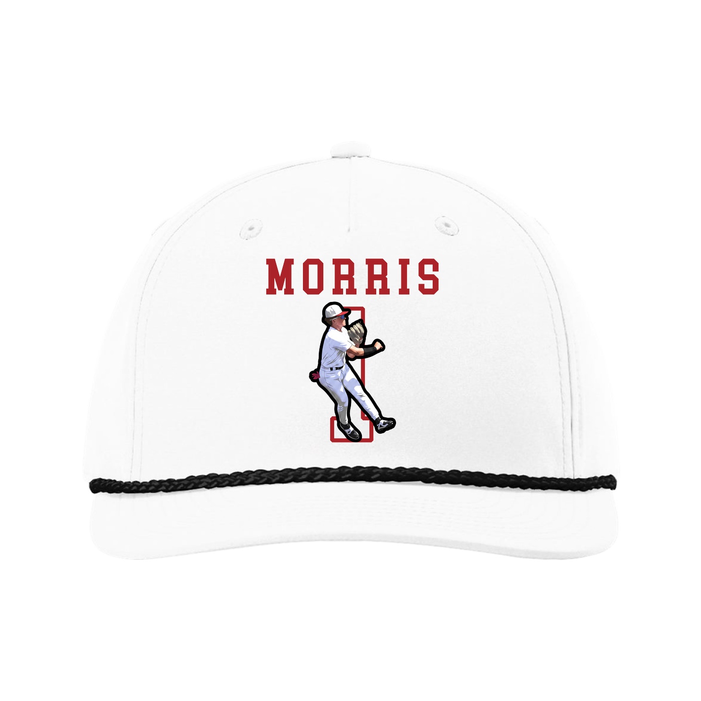 Five-Panel Classic Rope Cap — Shirsey in White