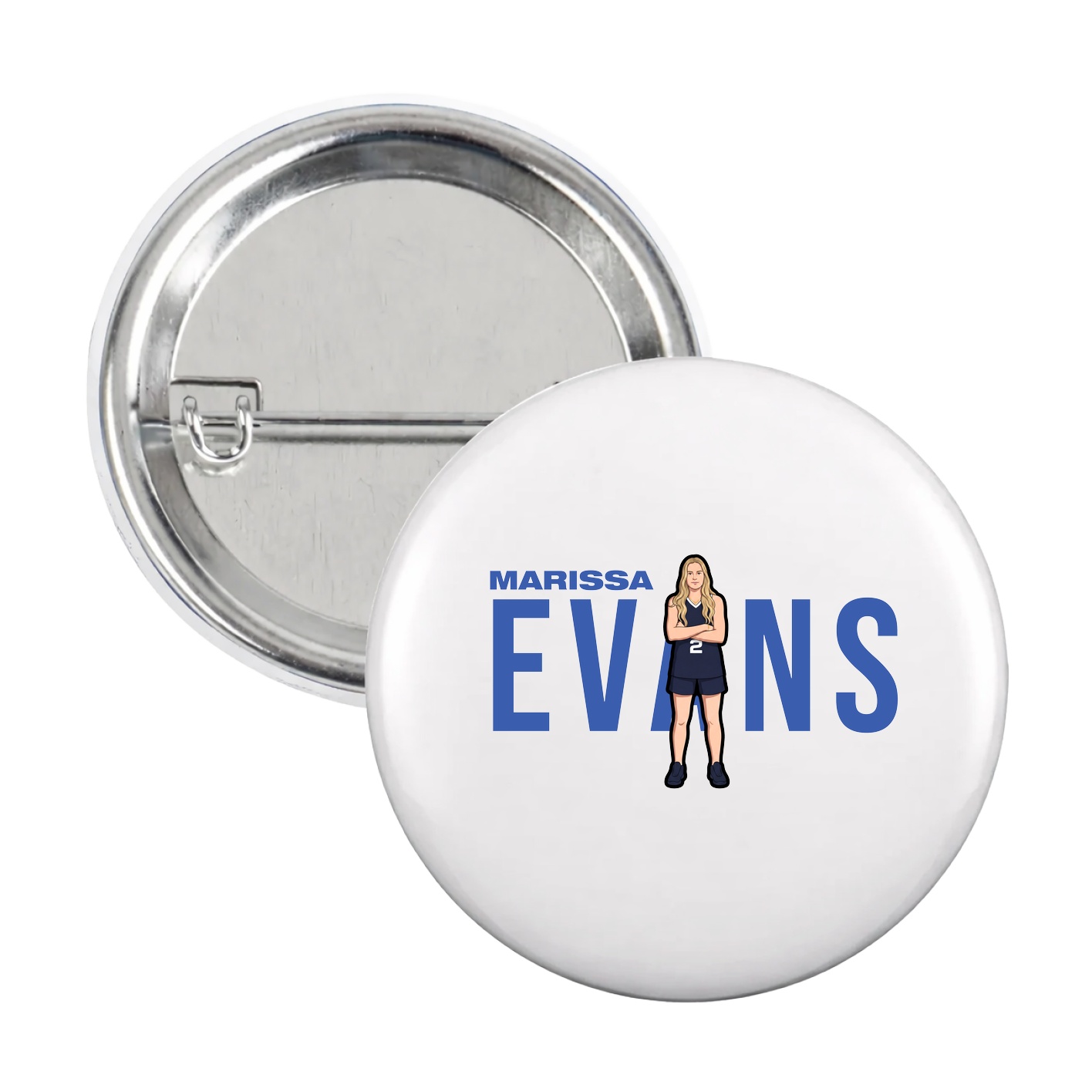 Game Day Button — Player Name in White
