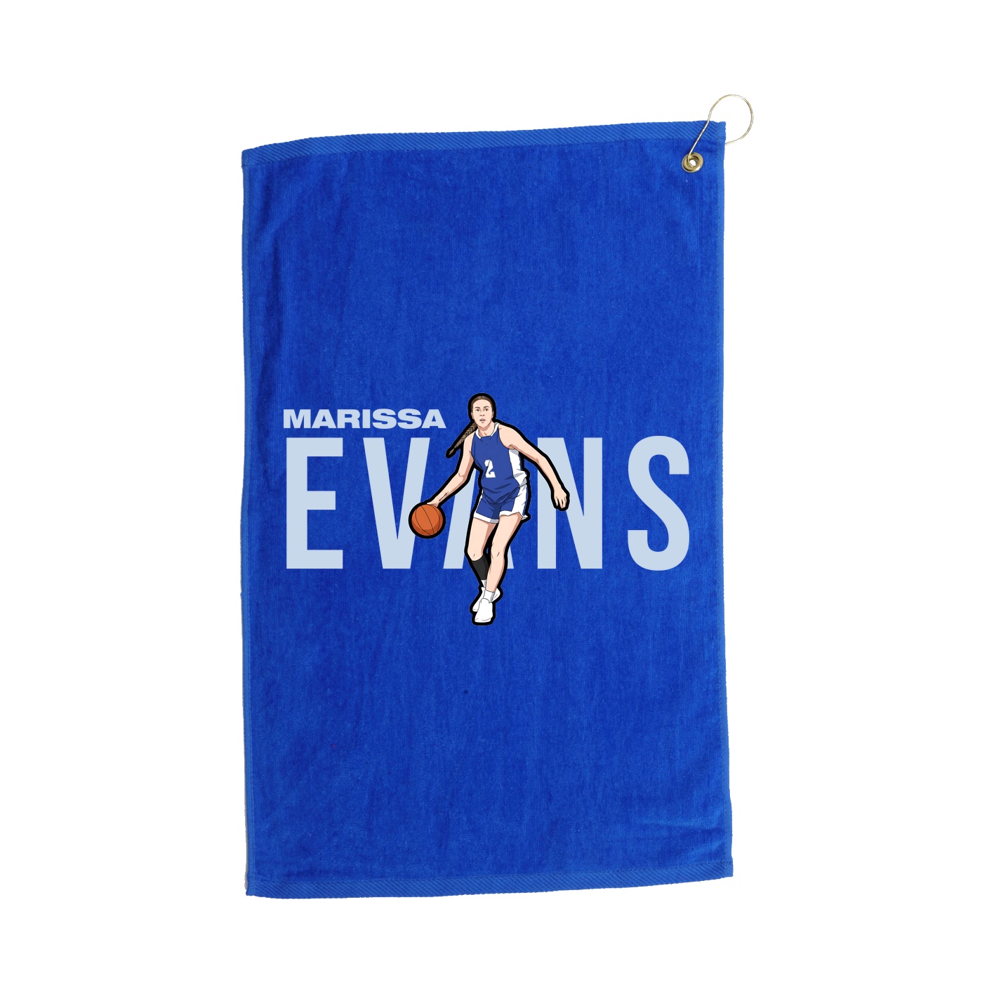 Golf Towel — Player Name in Royal