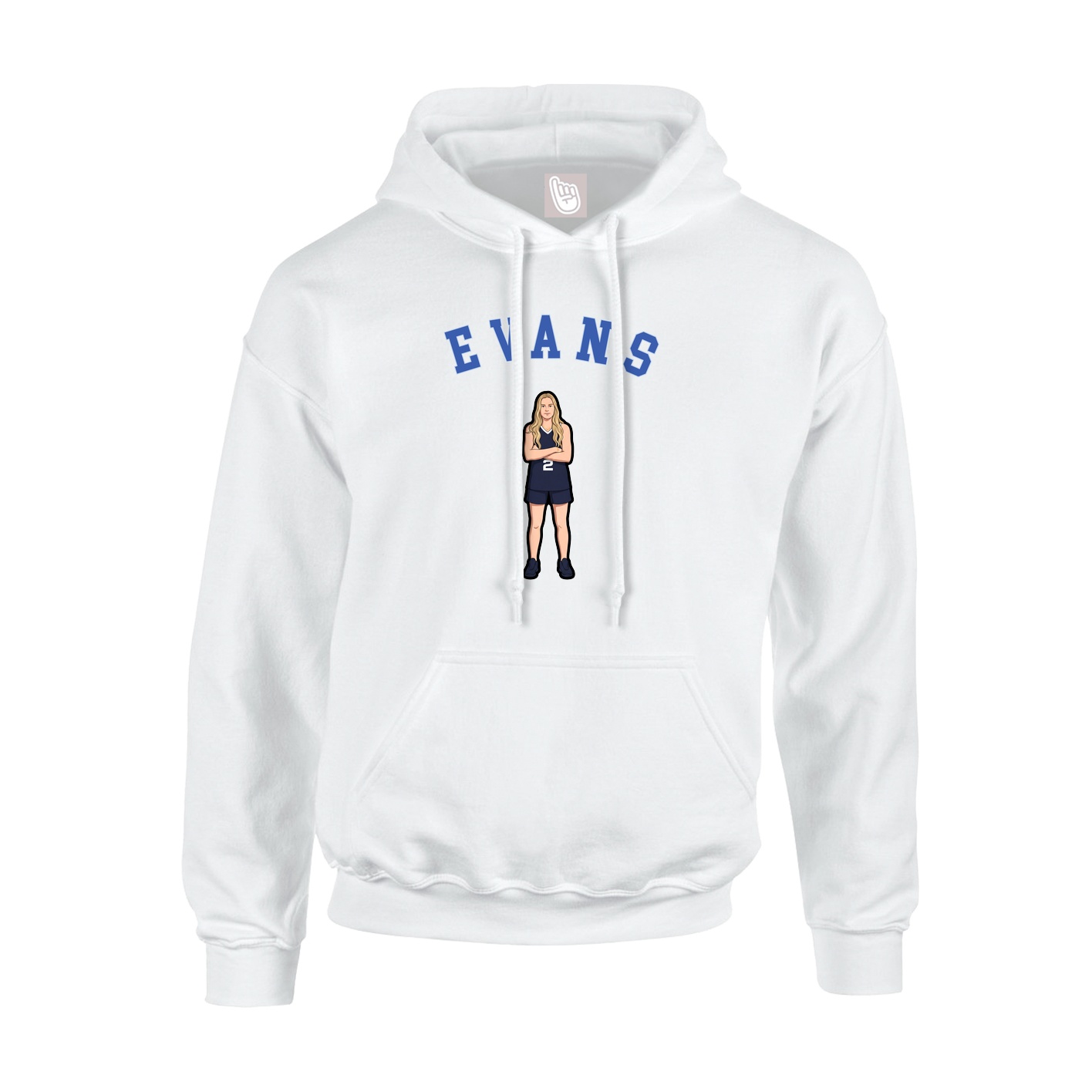 Youth Hoodie — Shirsey Arch in White