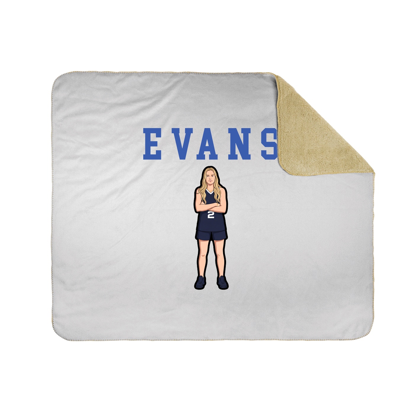 Throw Blanket — Shirsey in White
