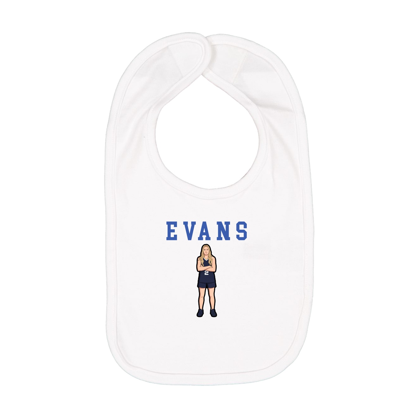 Infant Bib — Shirsey in White