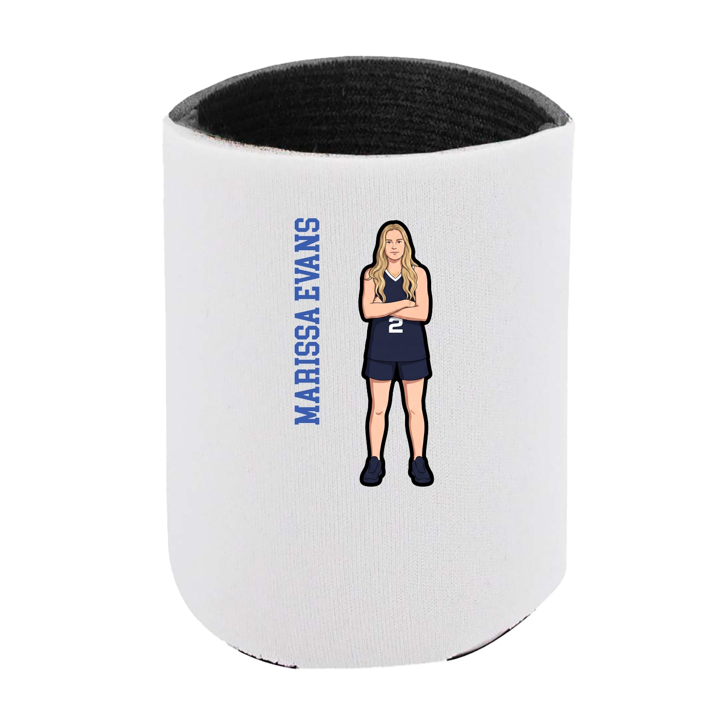 Can Holder — Name Vertical in White
