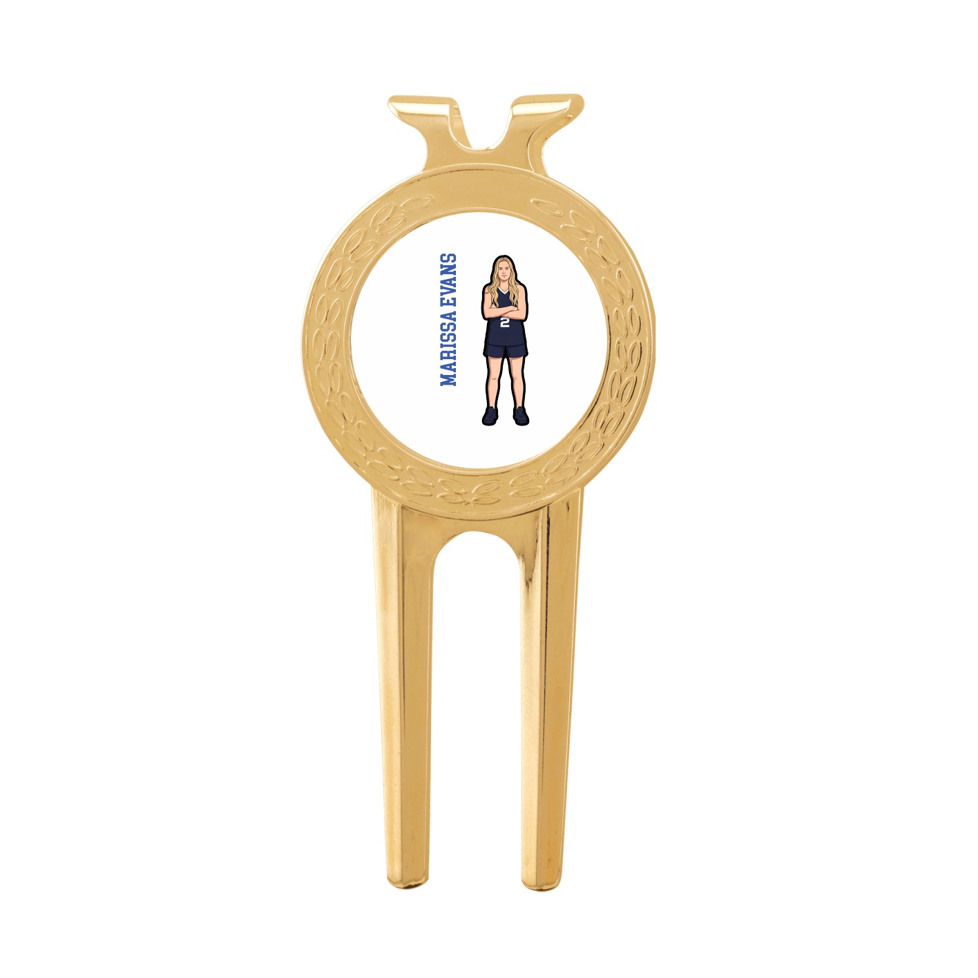 Divot Tool with Ball Marker — Name Vertical in Classic