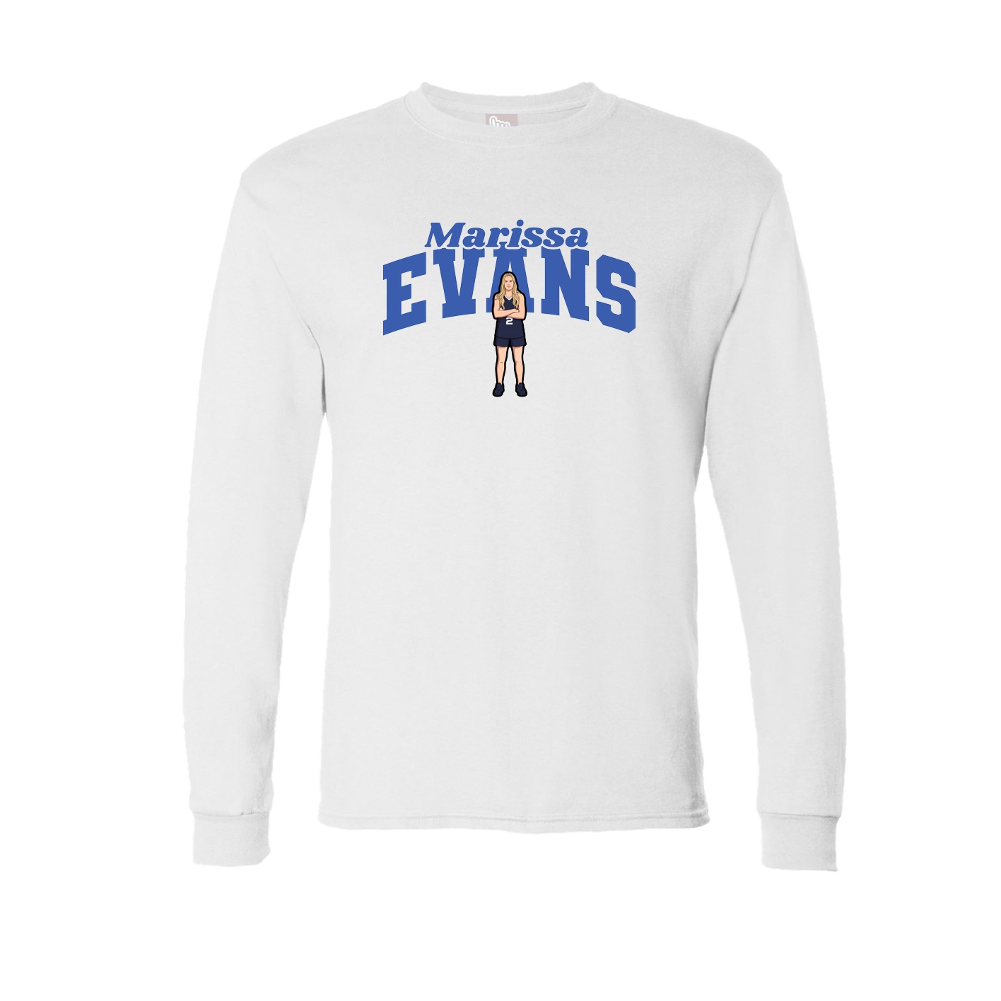 Long Sleeve Tee — Signature Arch in White
