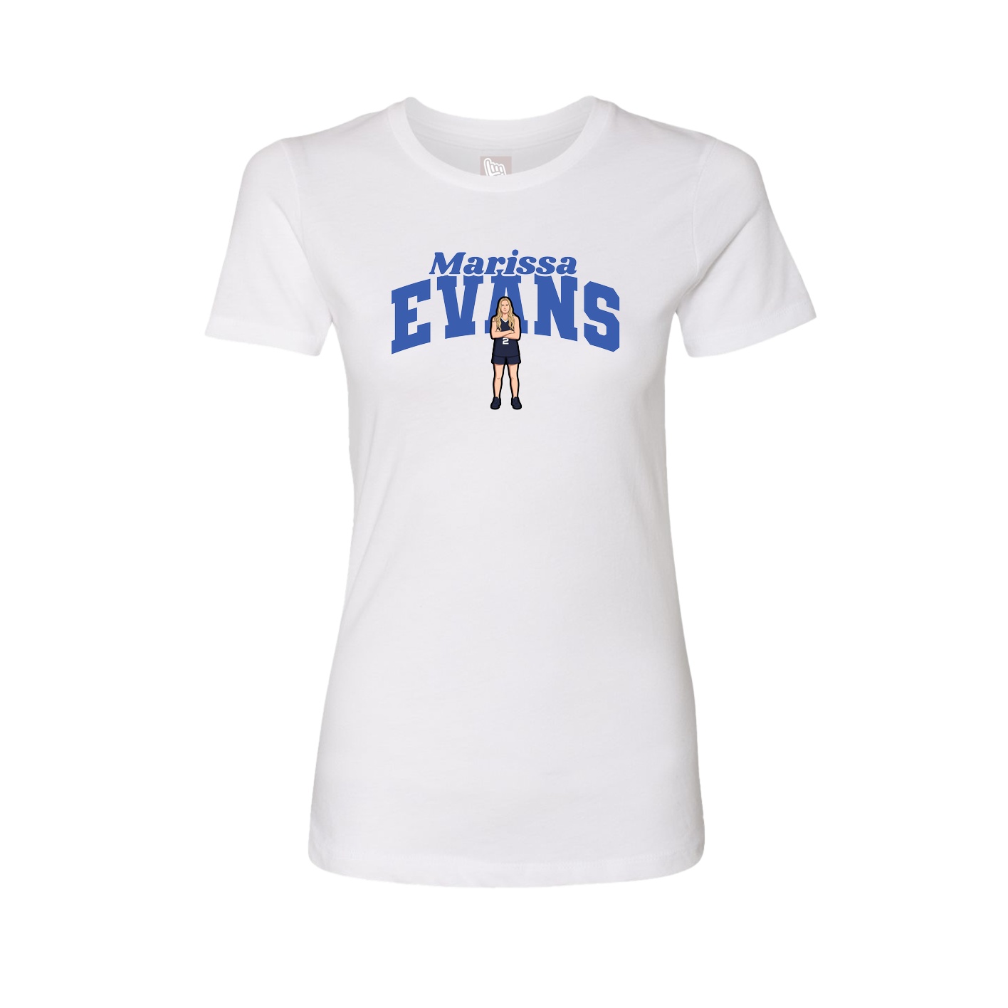 Womens Tee — Signature Arch in White