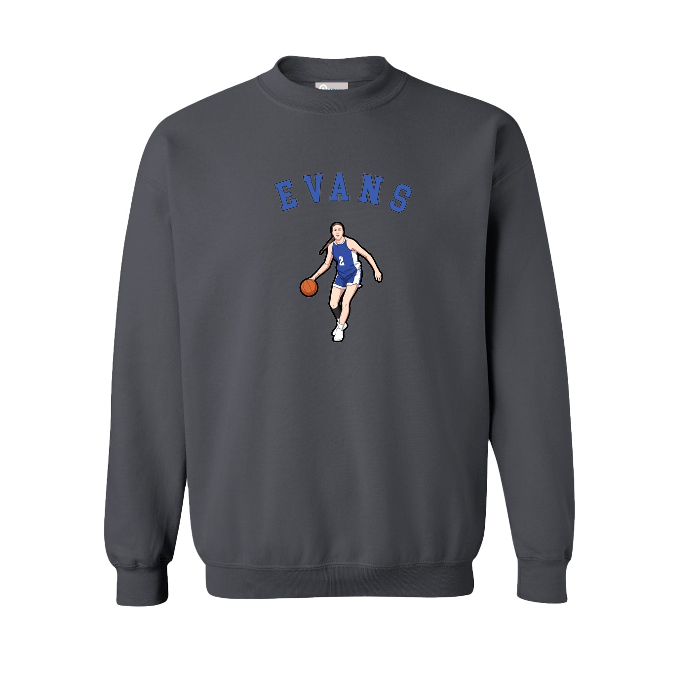 Fleece Crew — Shirsey Arch in Grey