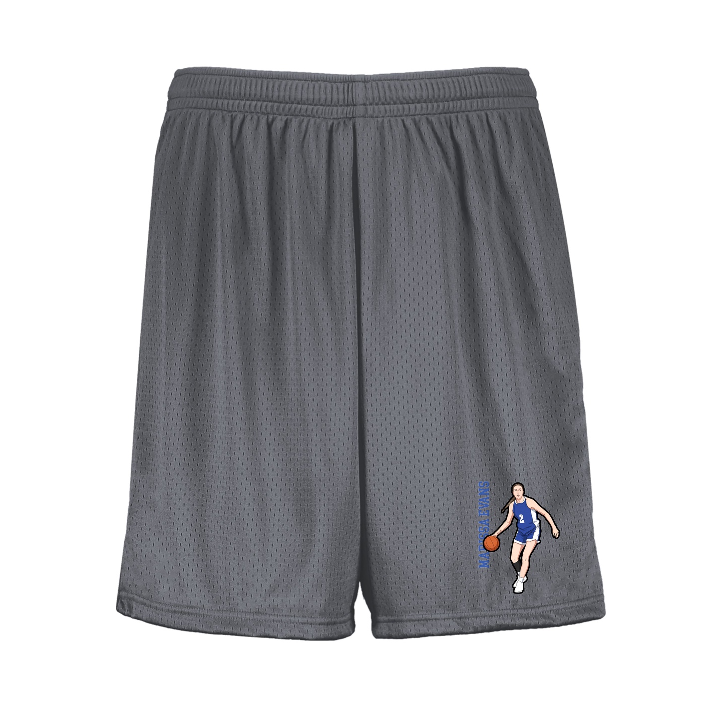 Shorts — Name Vertical in Grey