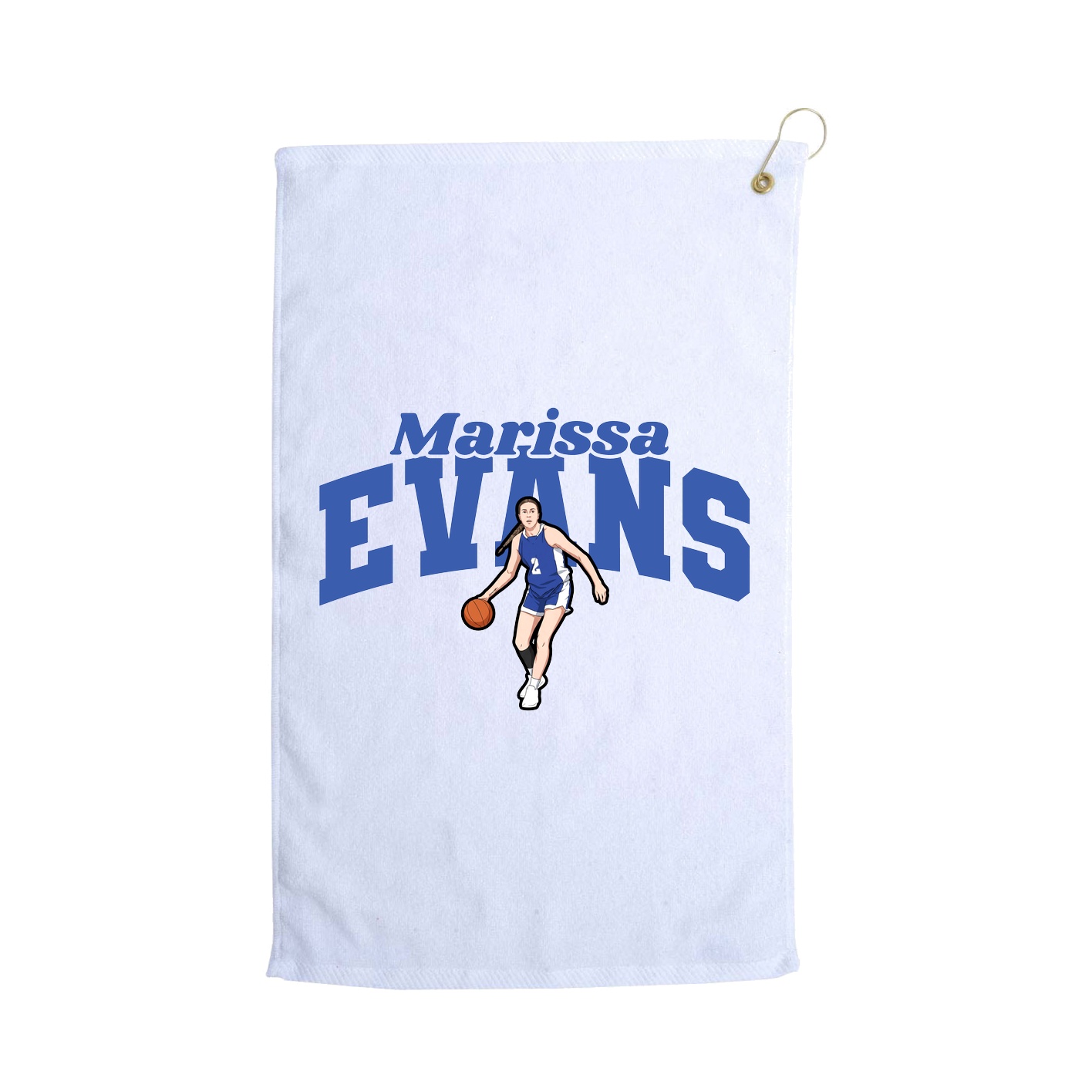 Golf Towel — Signature Arch in White