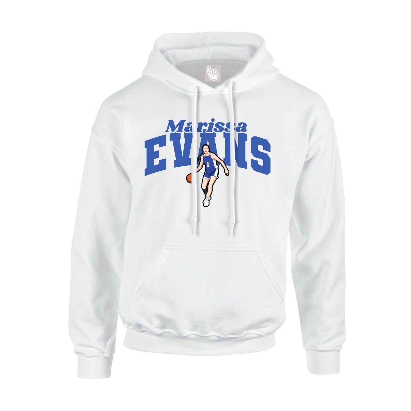 Hoodie — Signature Arch in White