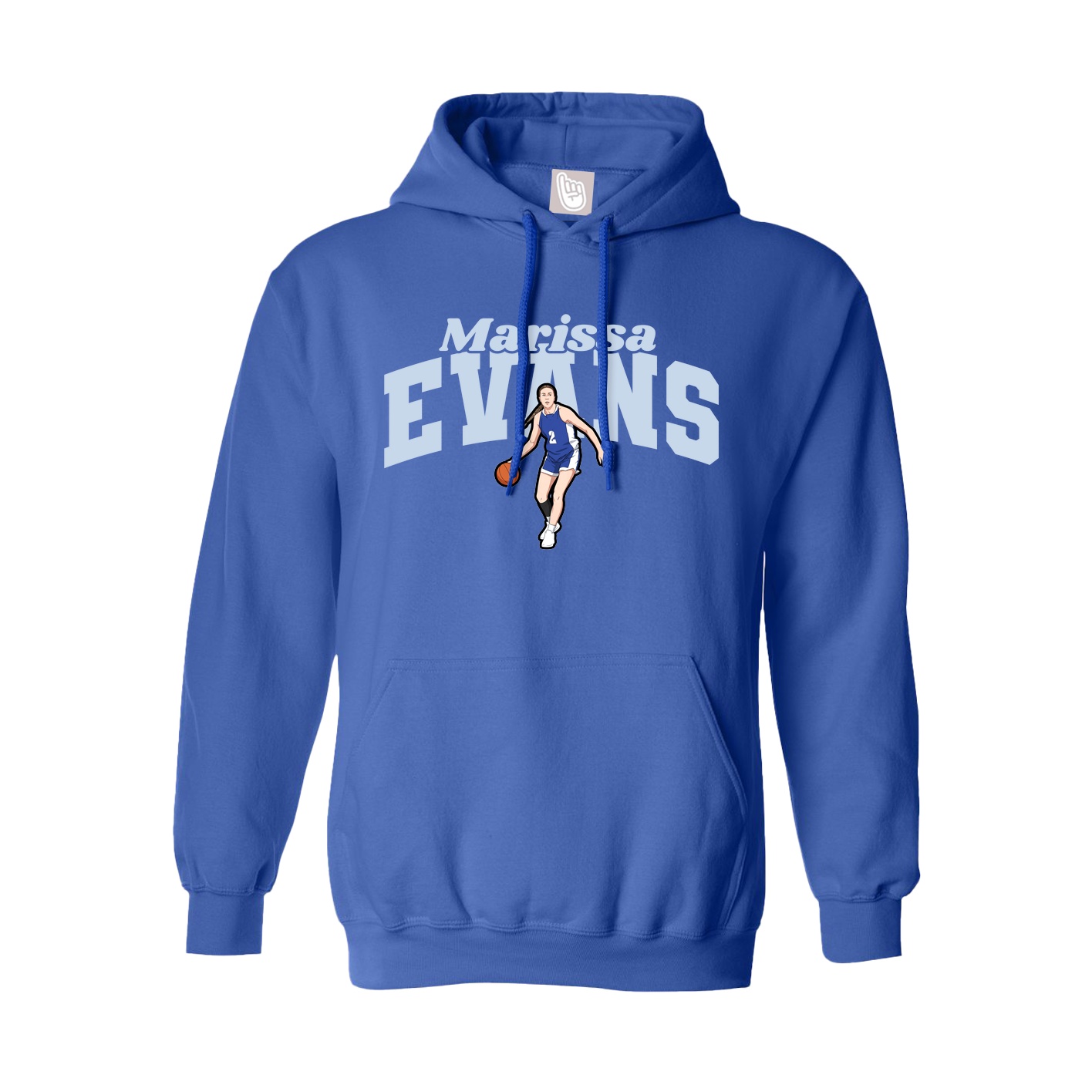 Youth Hoodie — Signature Arch in Royal