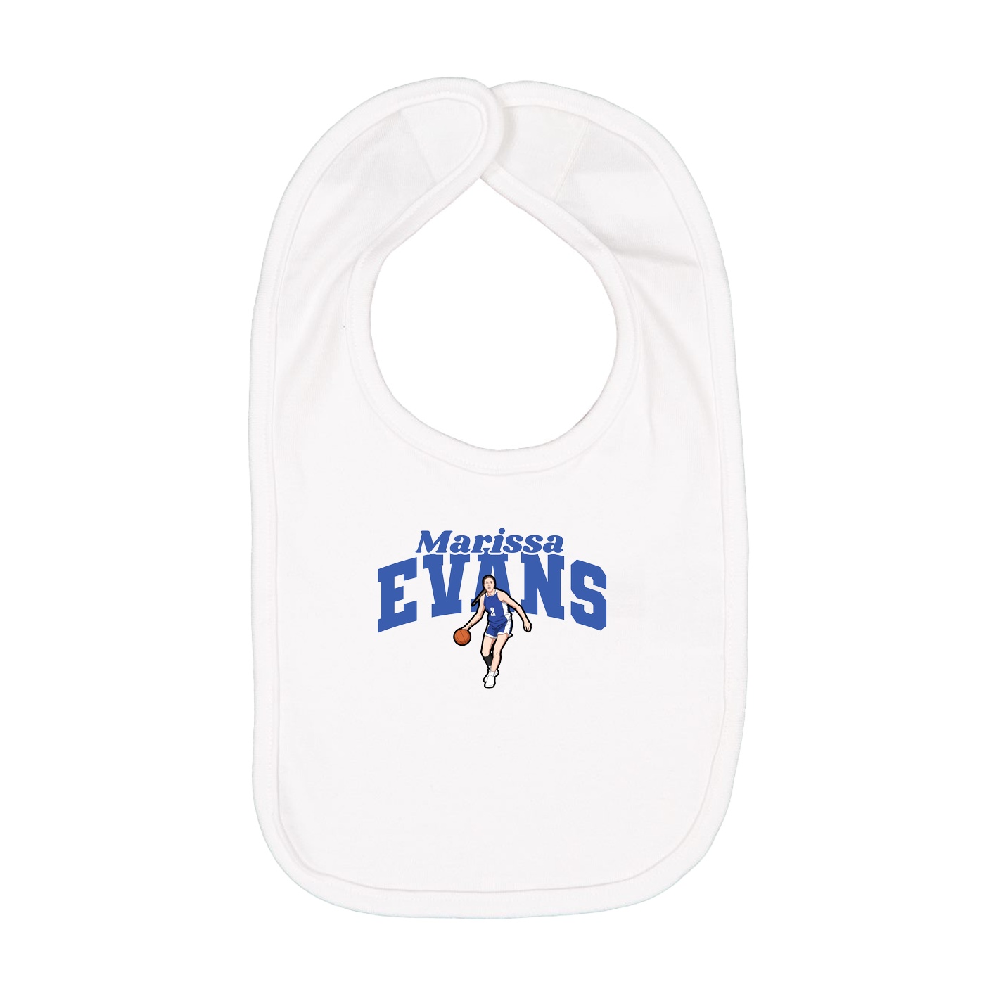 Infant Bib — Signature Arch in White