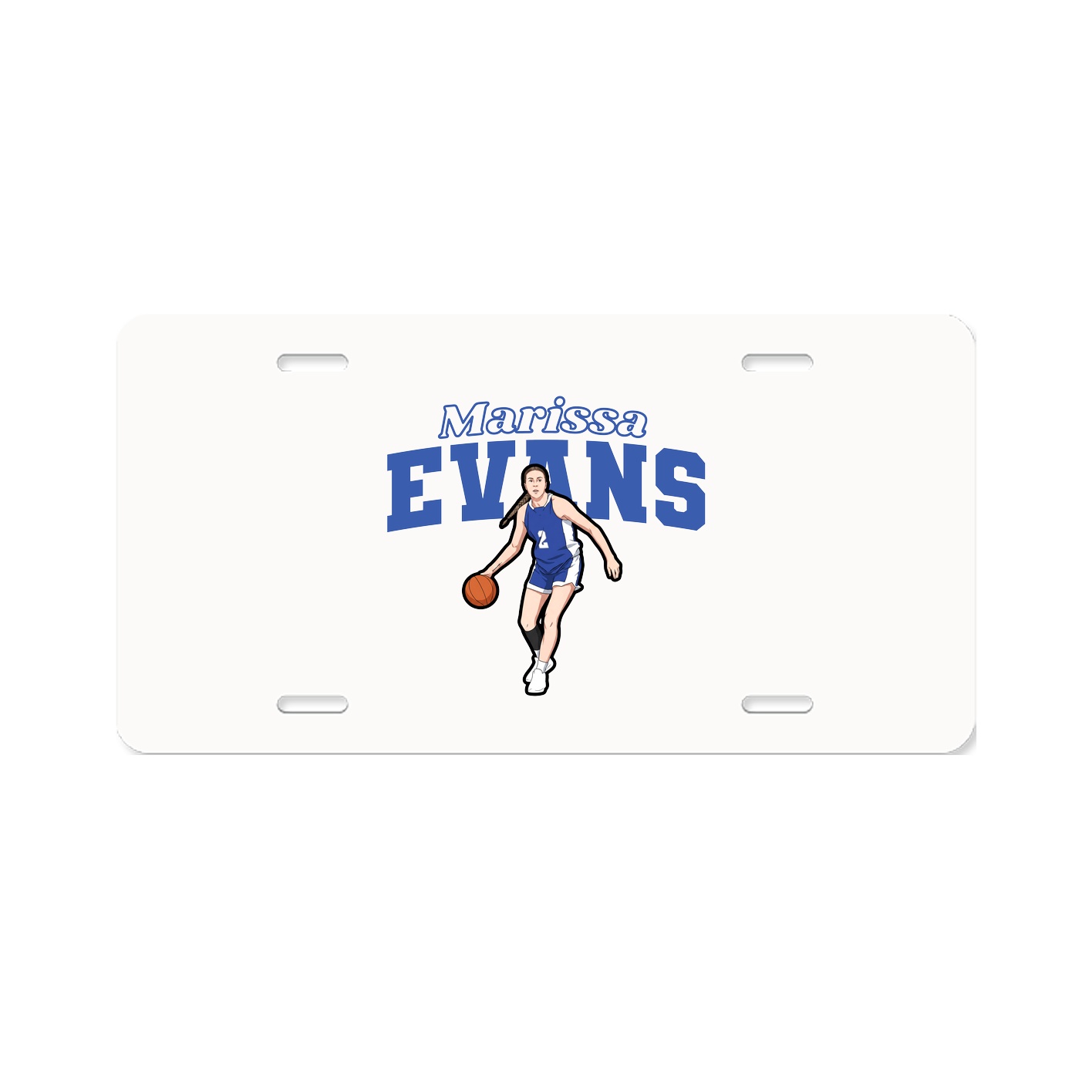 License Plate — Name Arch in Classic