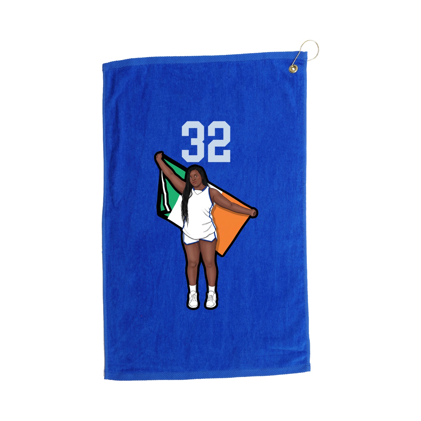 Golf Towel — Number Top in Royal