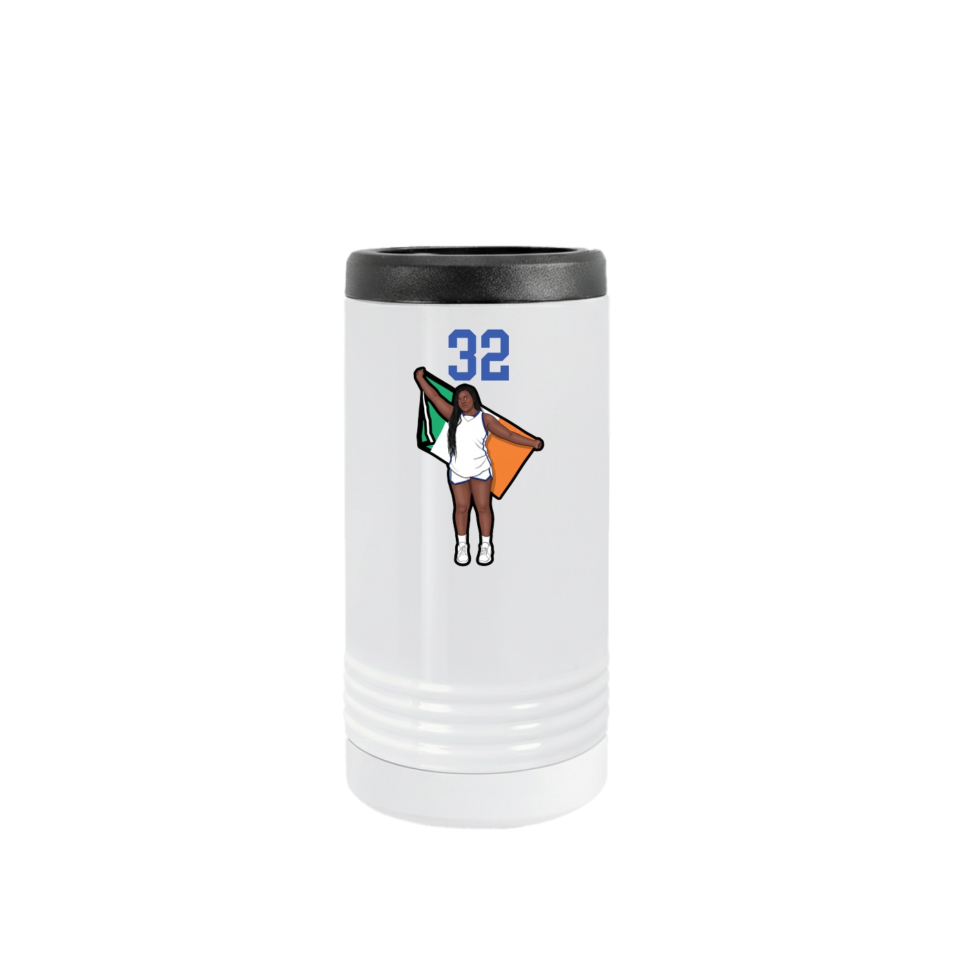 Slim Beverage Holder — Number Top in White