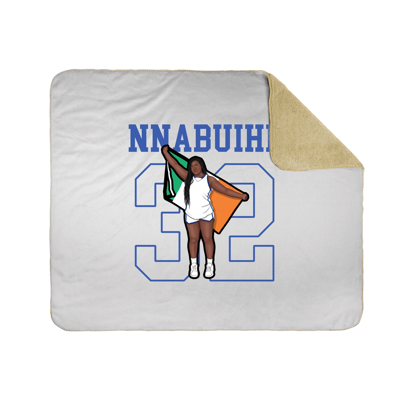 Throw Blanket — Shirsey in White