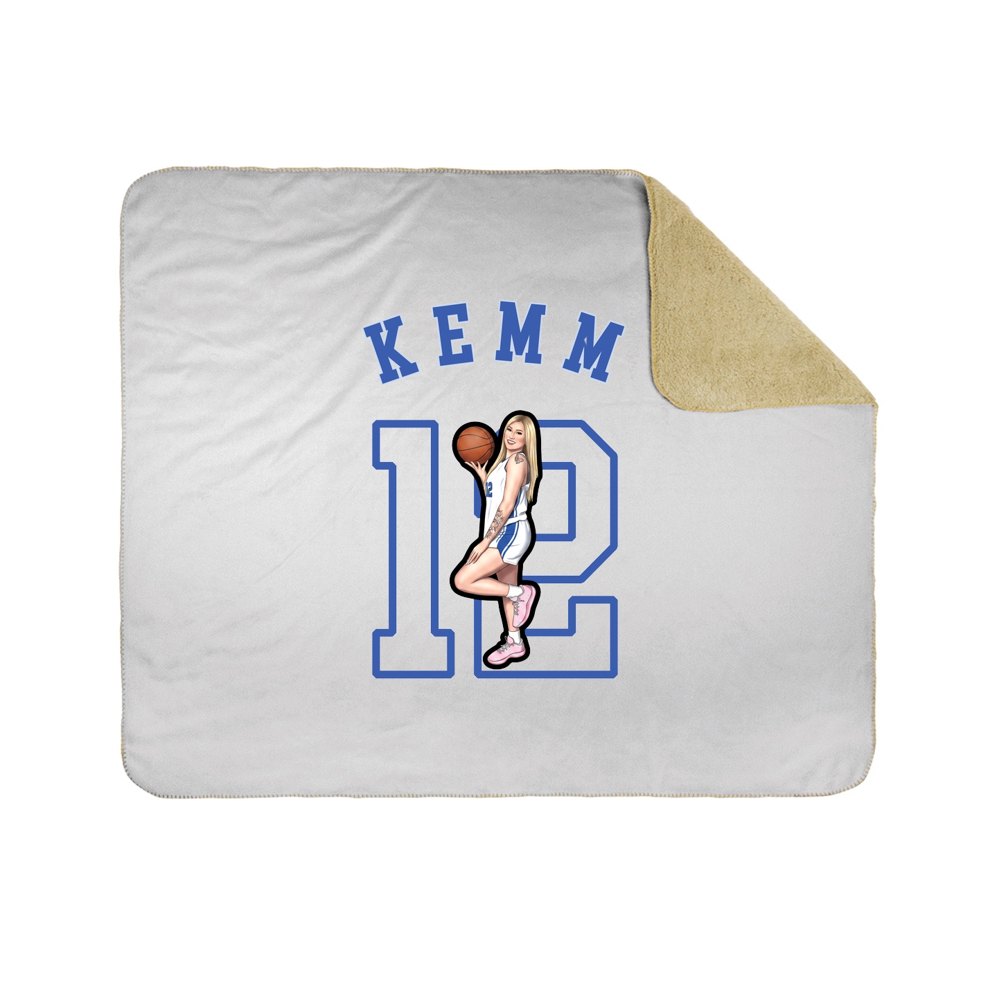 50x60 Sherpa Lined Throw Blanket