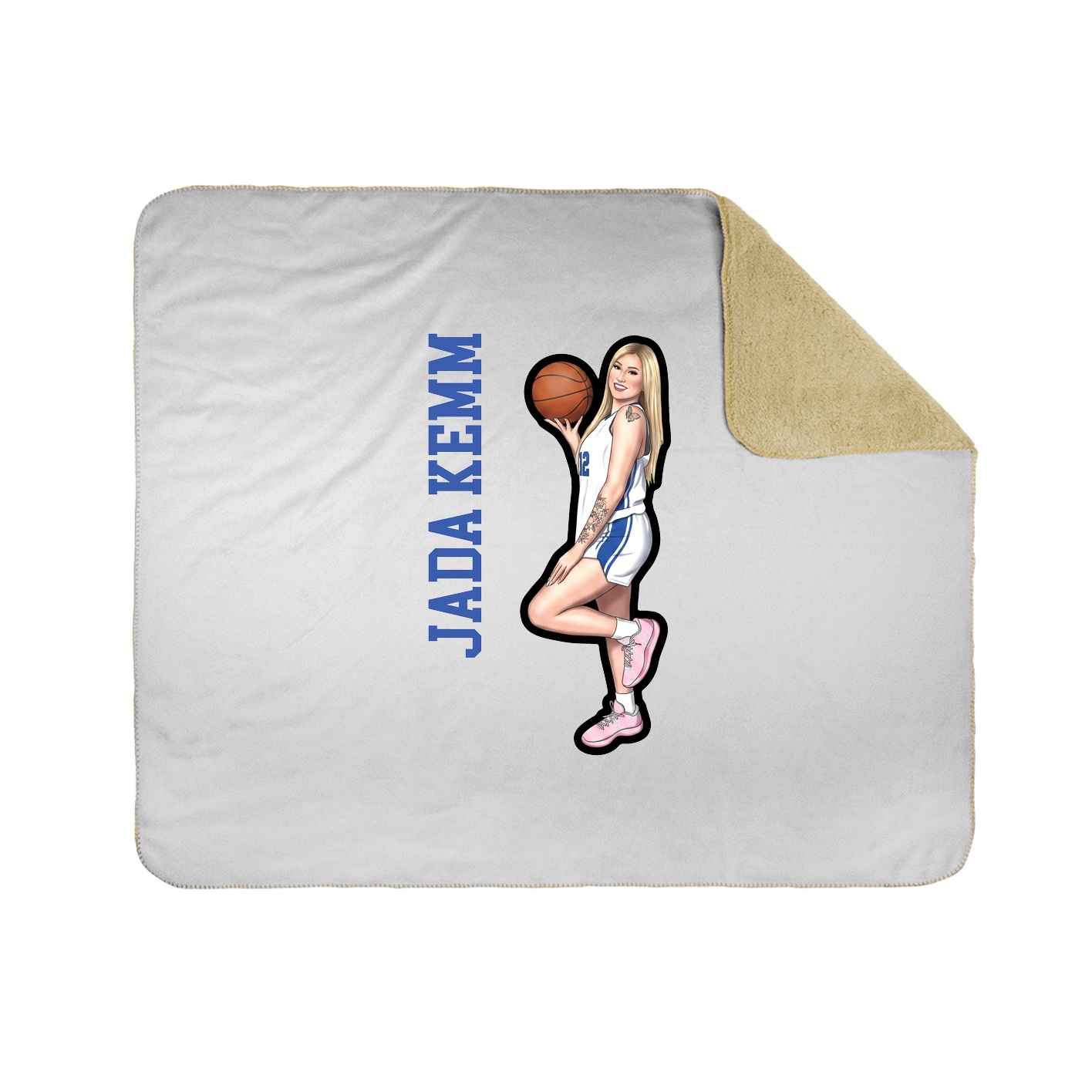 50x60 Sherpa Lined Throw Blanket