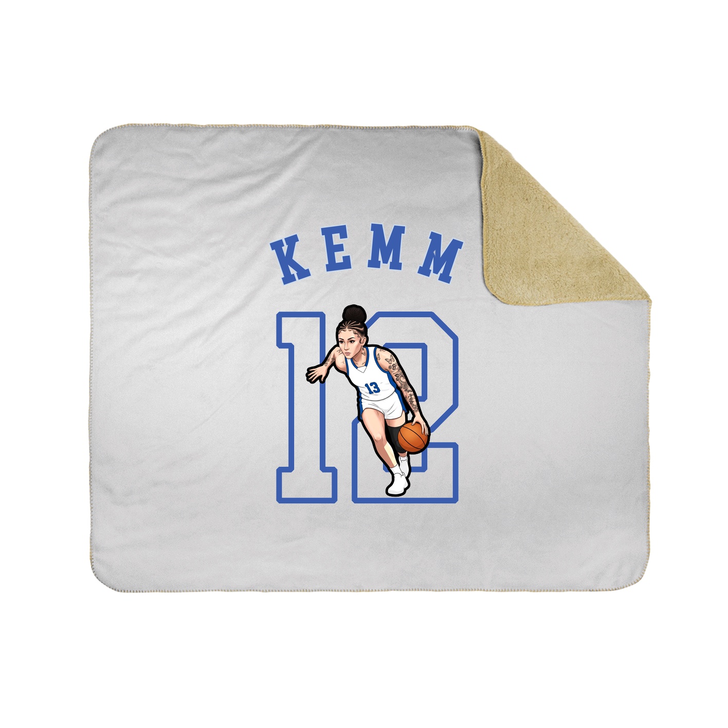 50x60 Sherpa Lined Throw Blanket