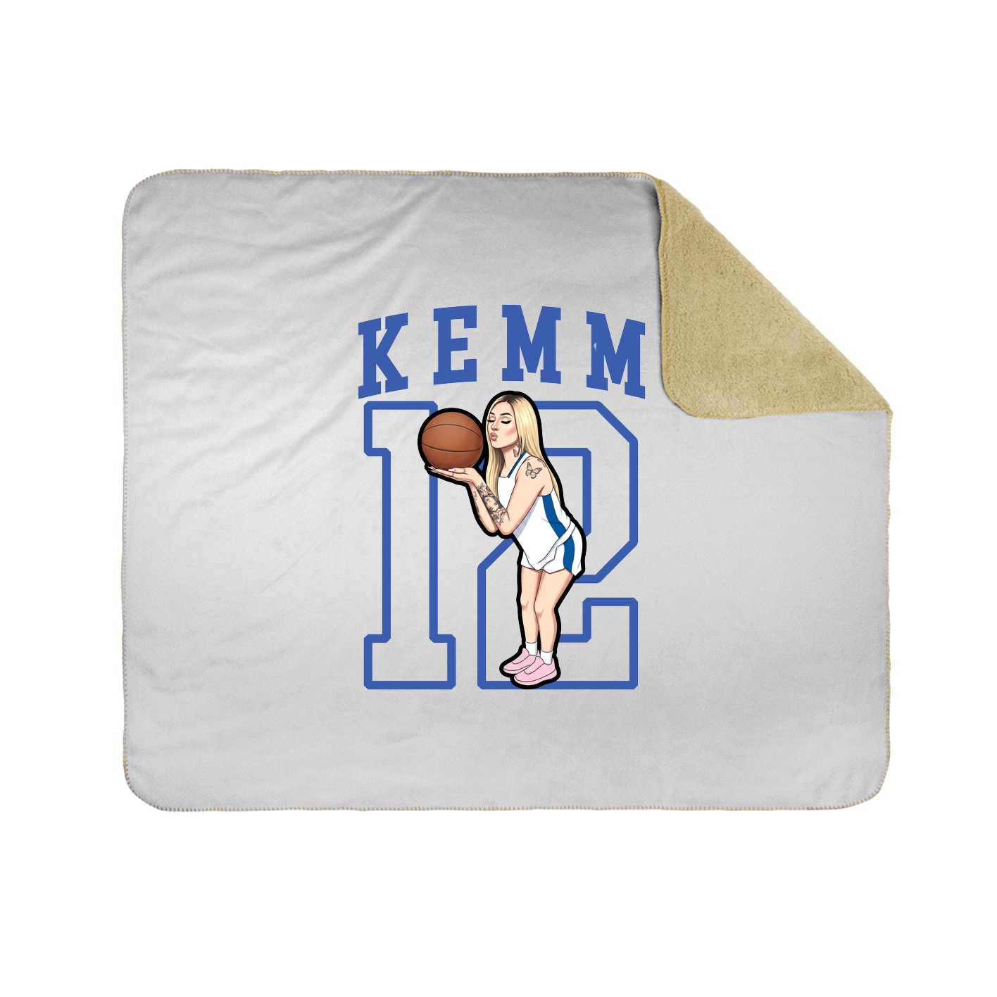 50x60 Sherpa Lined Throw Blanket