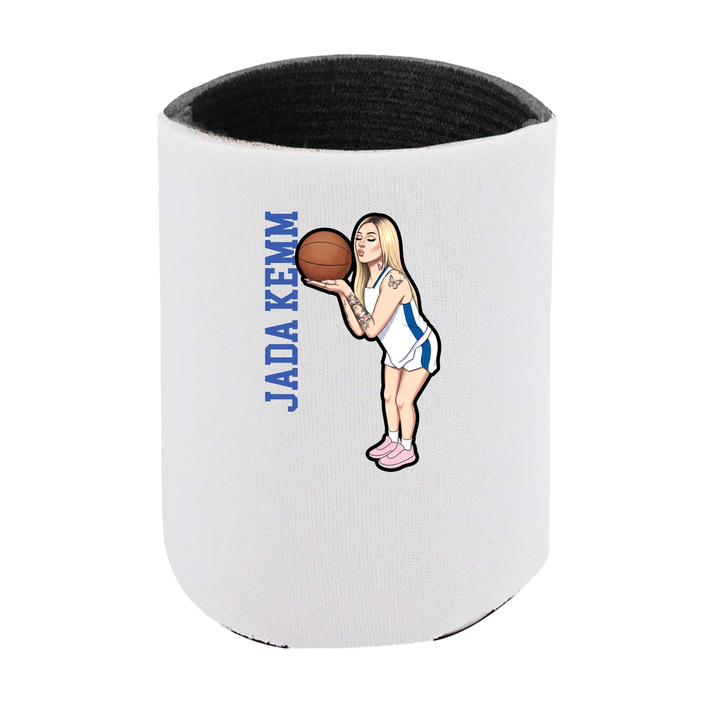 Can Holder — Name Vertical in White