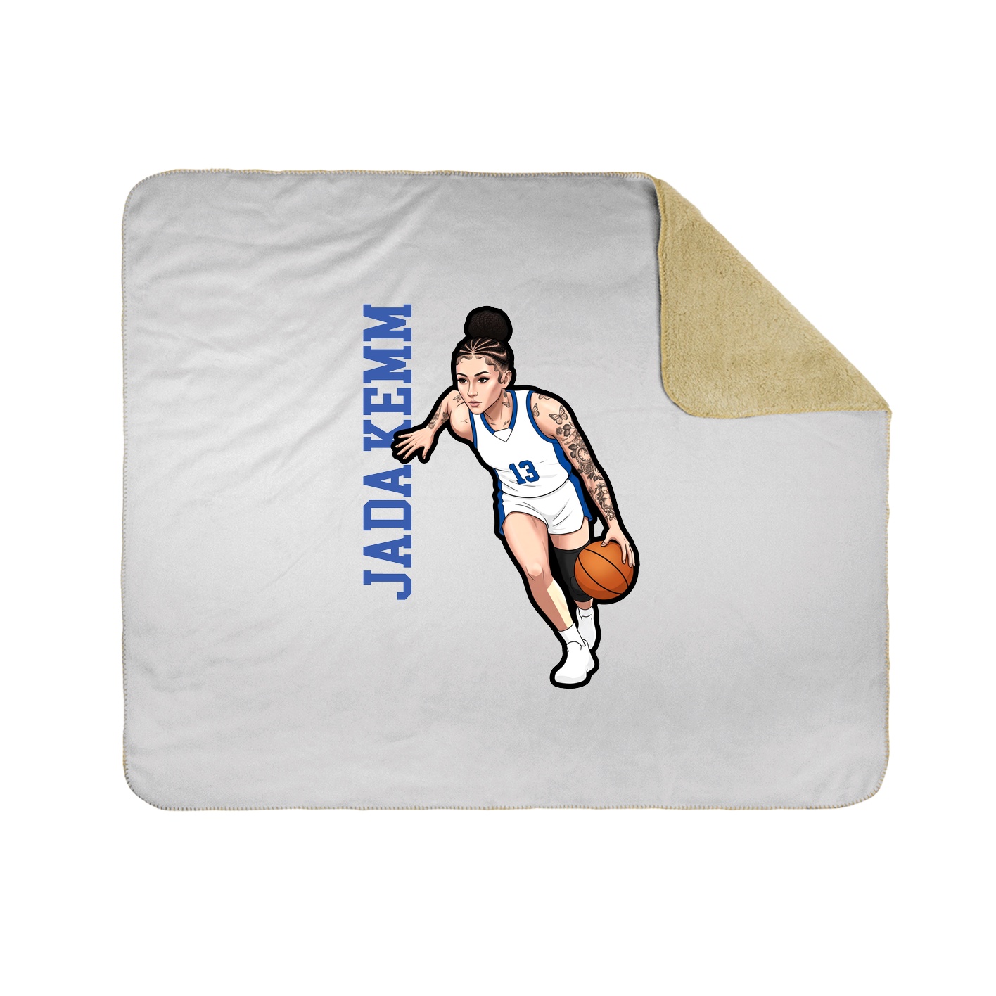 50x60 Sherpa Lined Throw Blanket