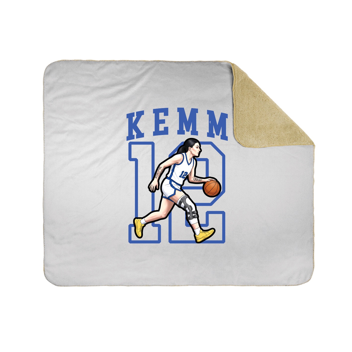 50x60 Sherpa Lined Throw Blanket