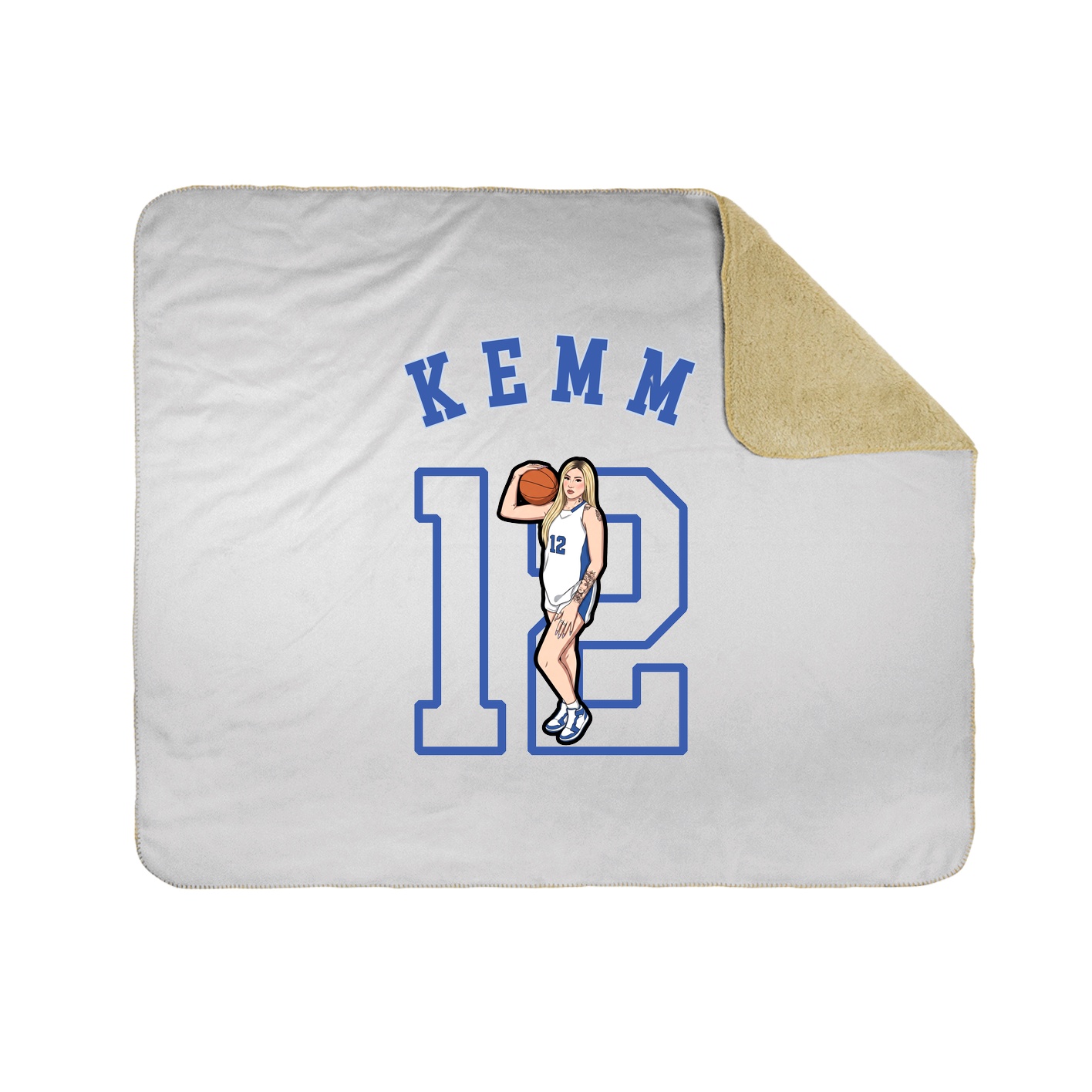 50x60 Sherpa Lined Throw Blanket