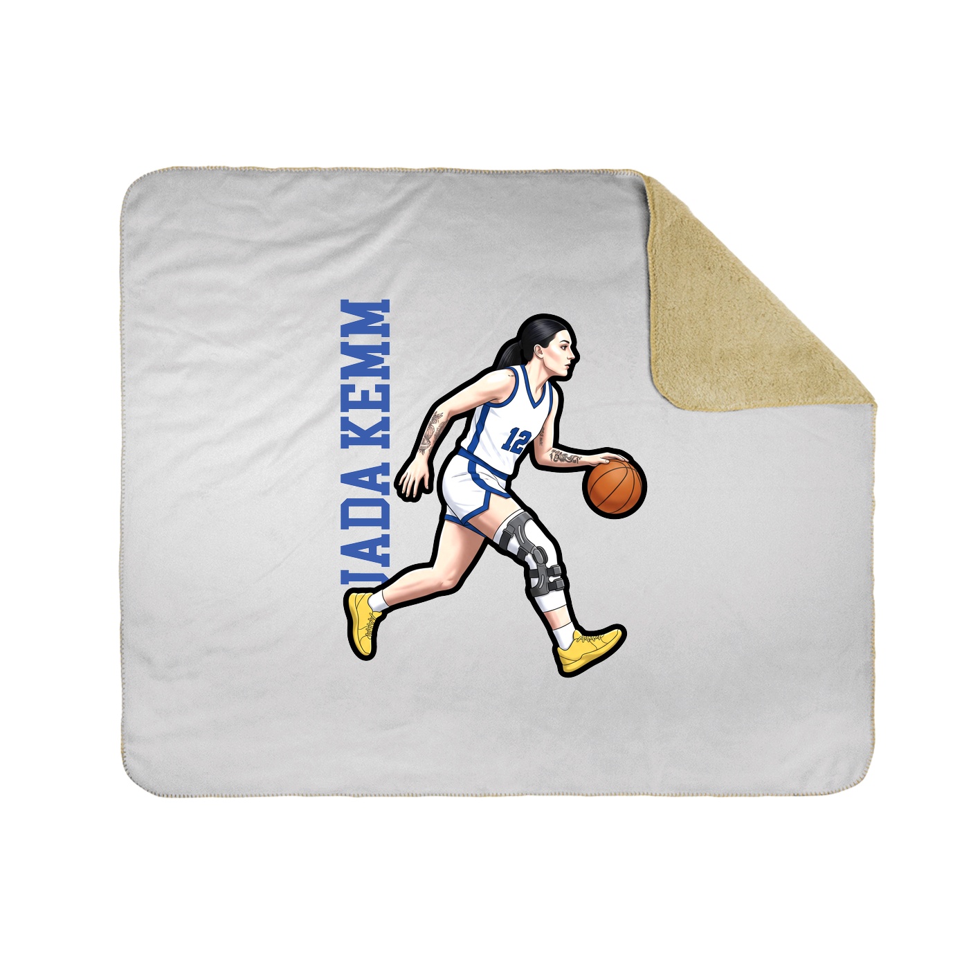 50x60 Sherpa Lined Throw Blanket