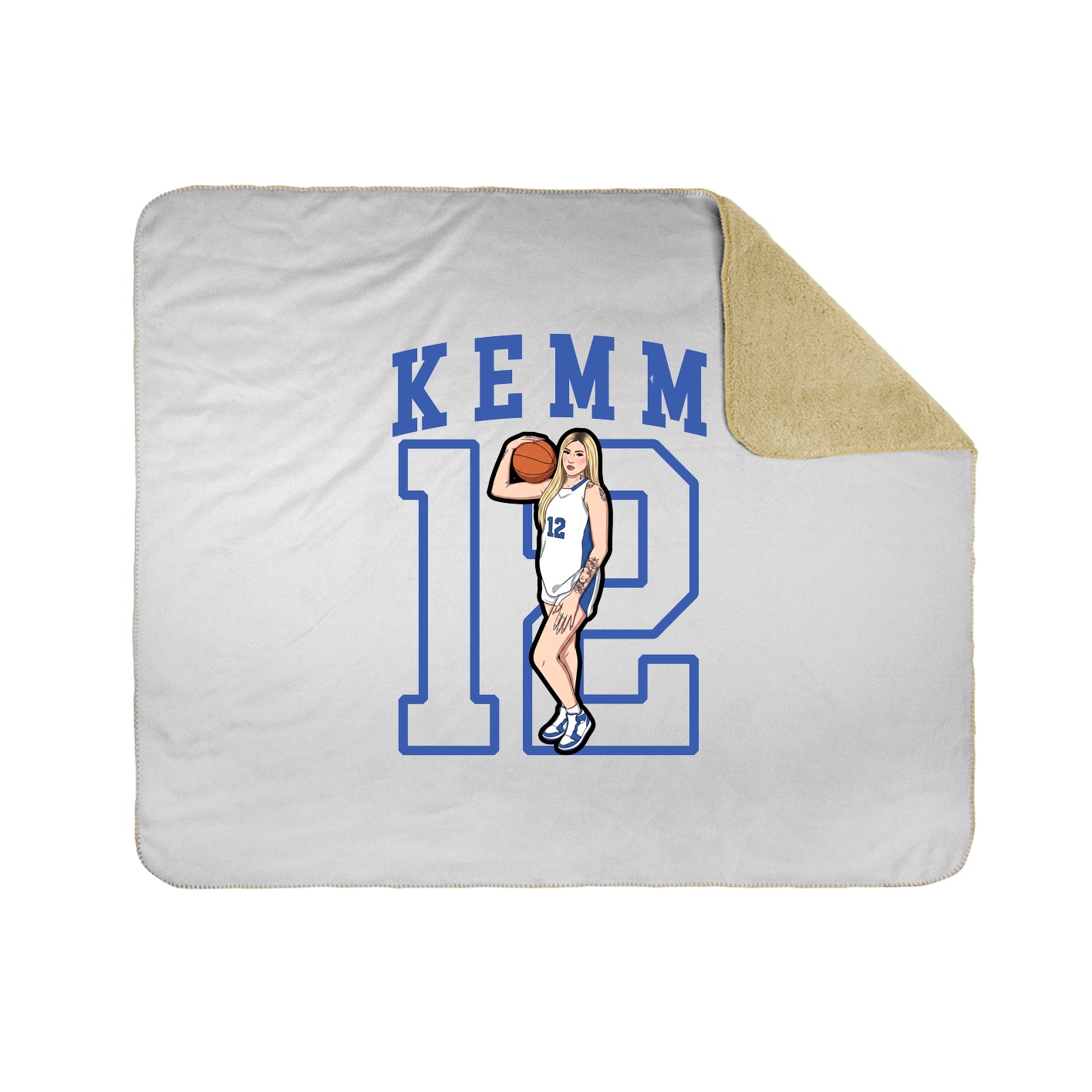 50x60 Sherpa Lined Throw Blanket