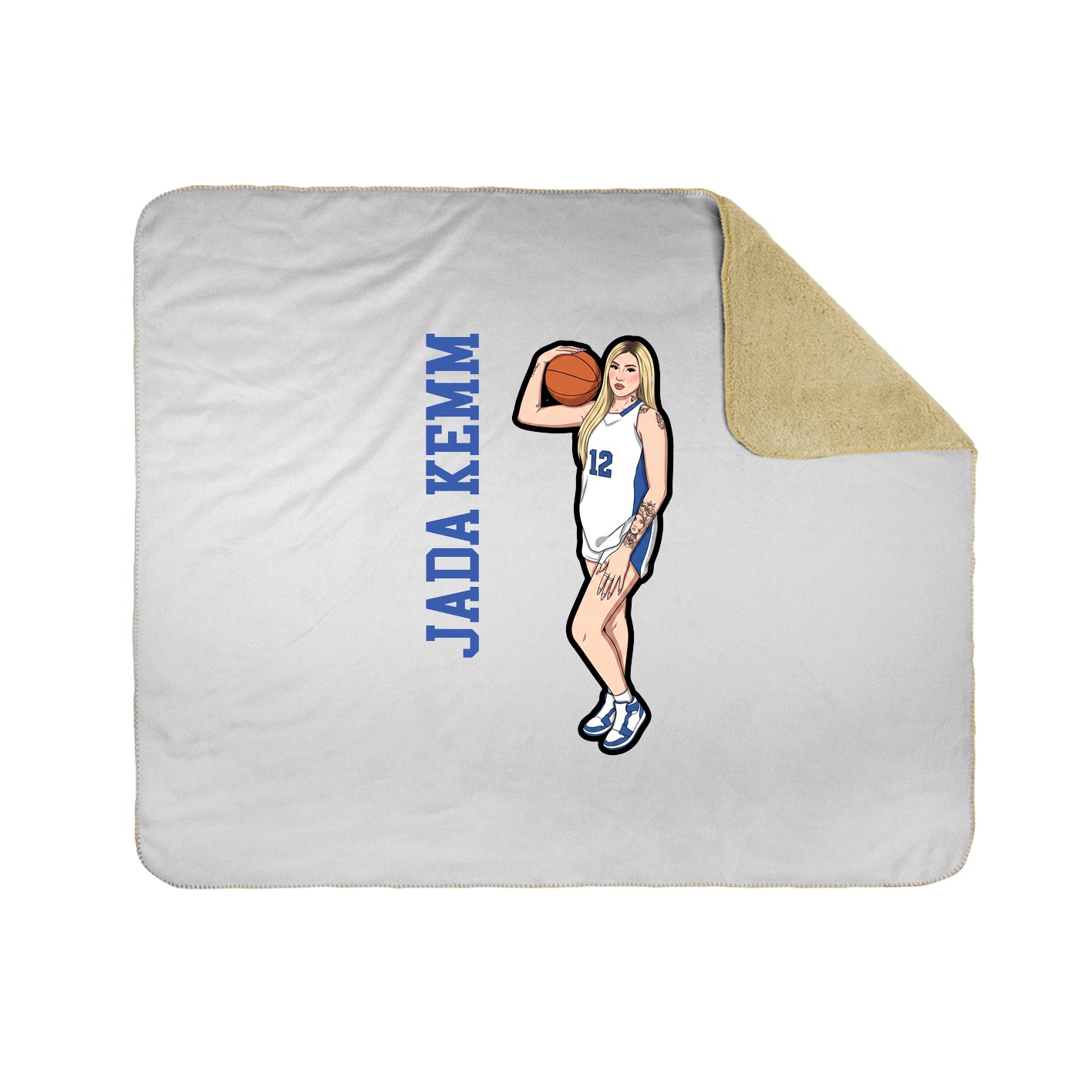 50x60 Sherpa Lined Throw Blanket