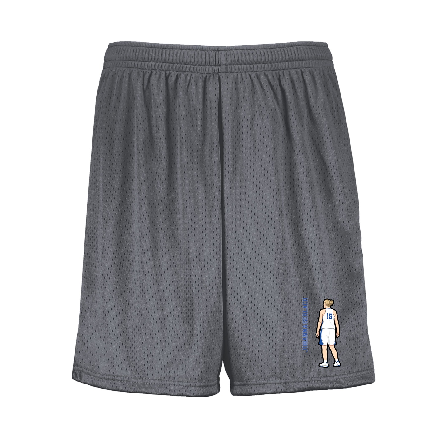 Shorts — Name Vertical in Grey