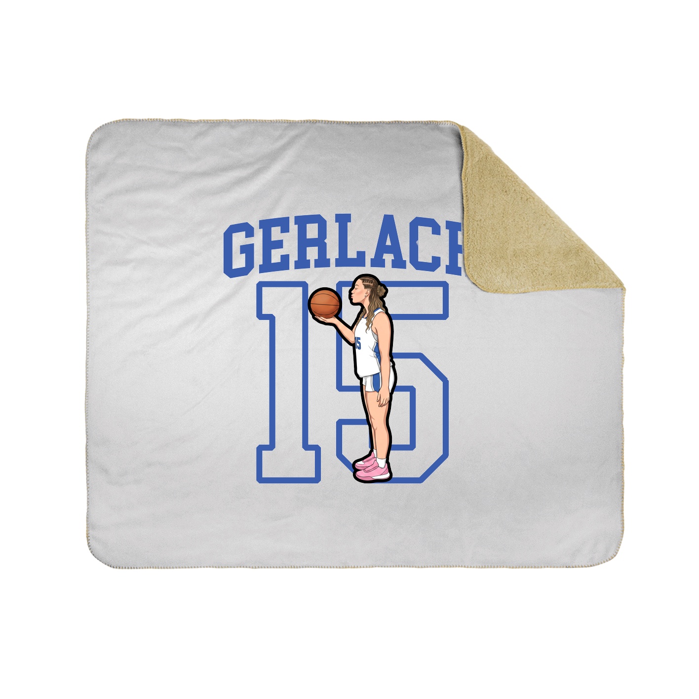 Throw Blanket — Shirsey in White