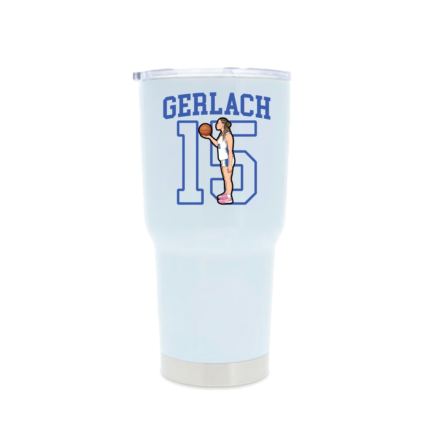 30oz Stainless Steel Tumbler — Shirsey in White