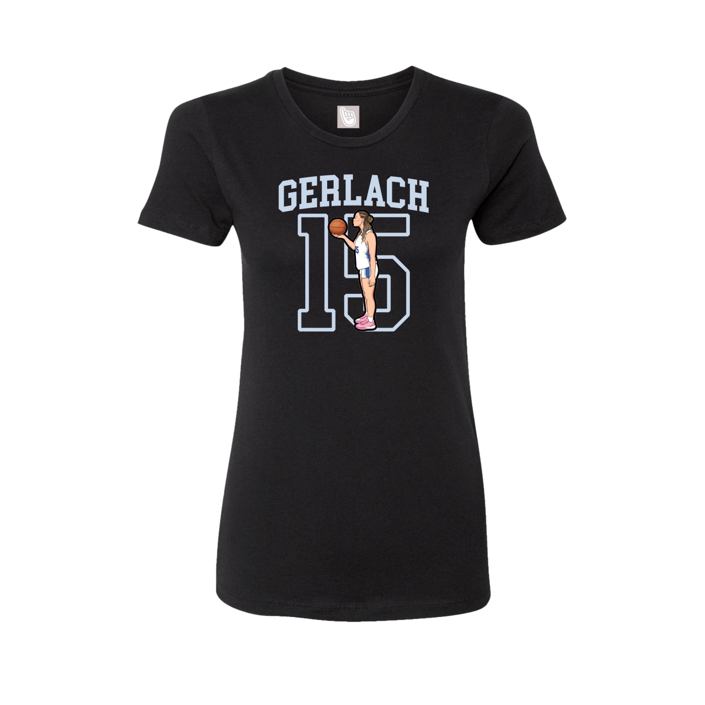 Fitted Women's Tee — Shirsey in Black