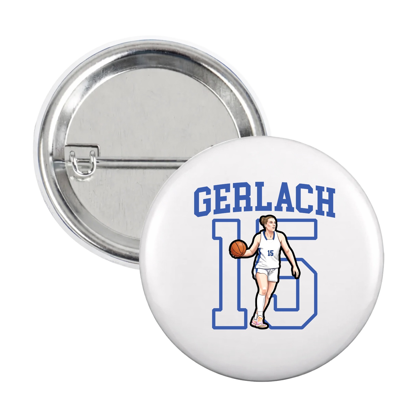 Game Day Button — Shirsey in White
