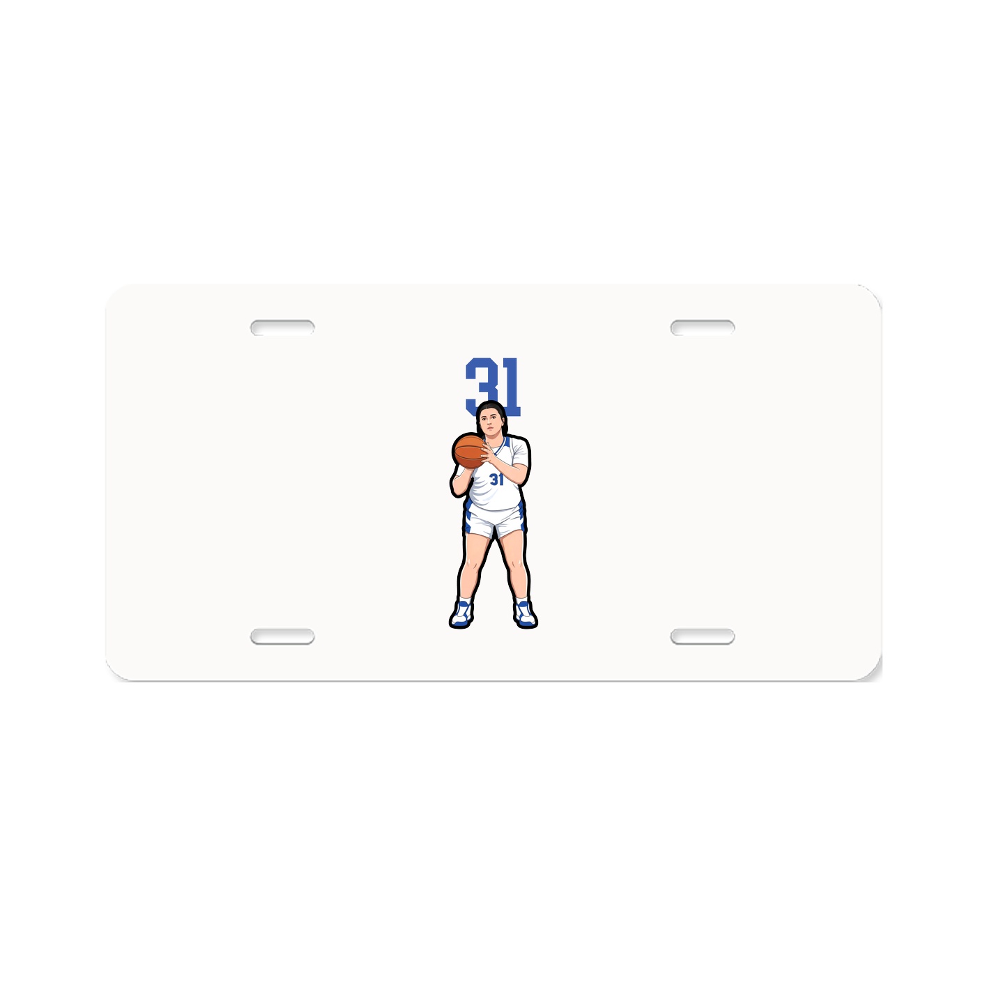 License Plate — Number Top in Classic