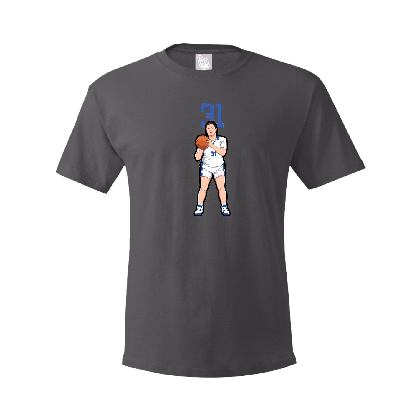 Tee — Number Top in Grey