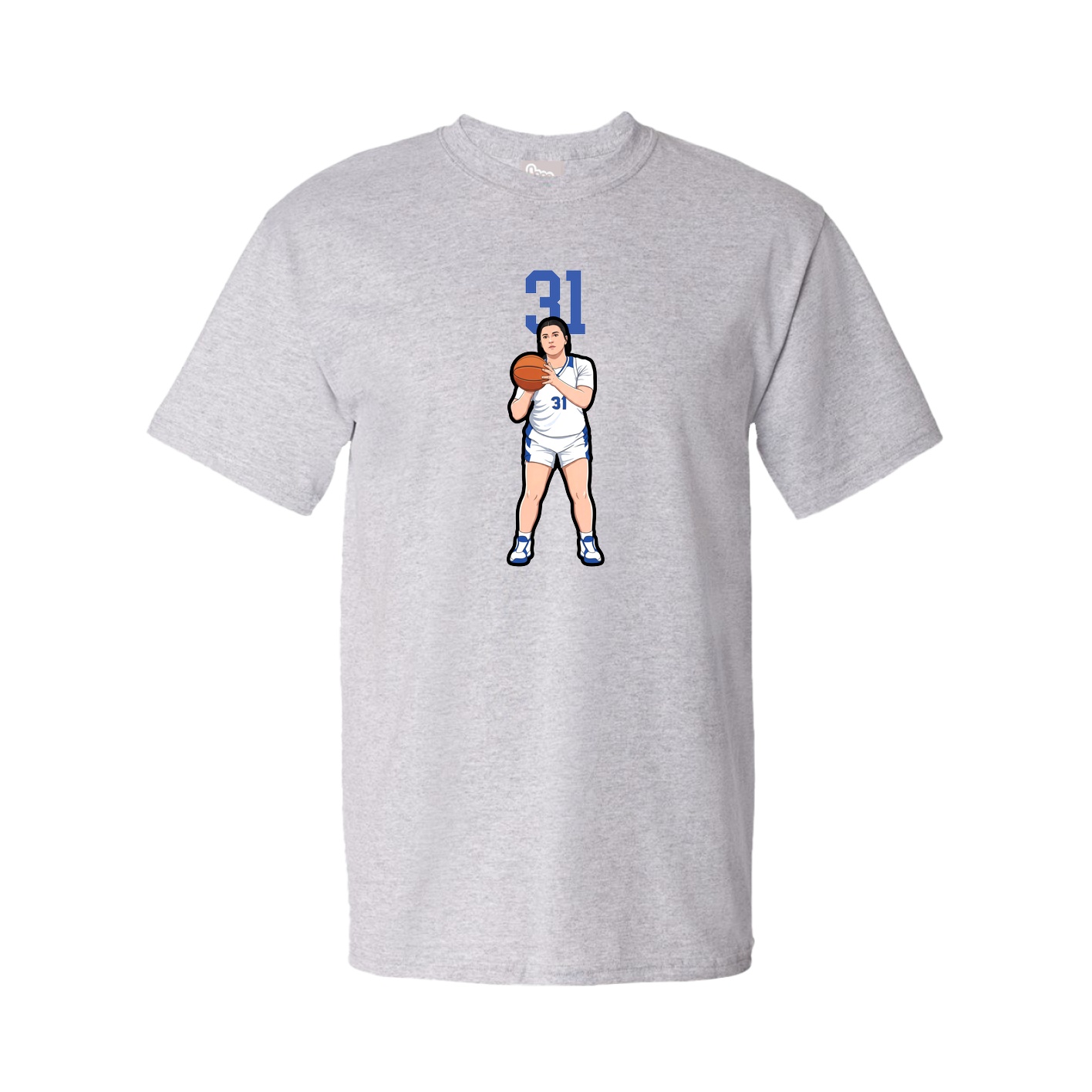Youth Tee — Number Top in Grey
