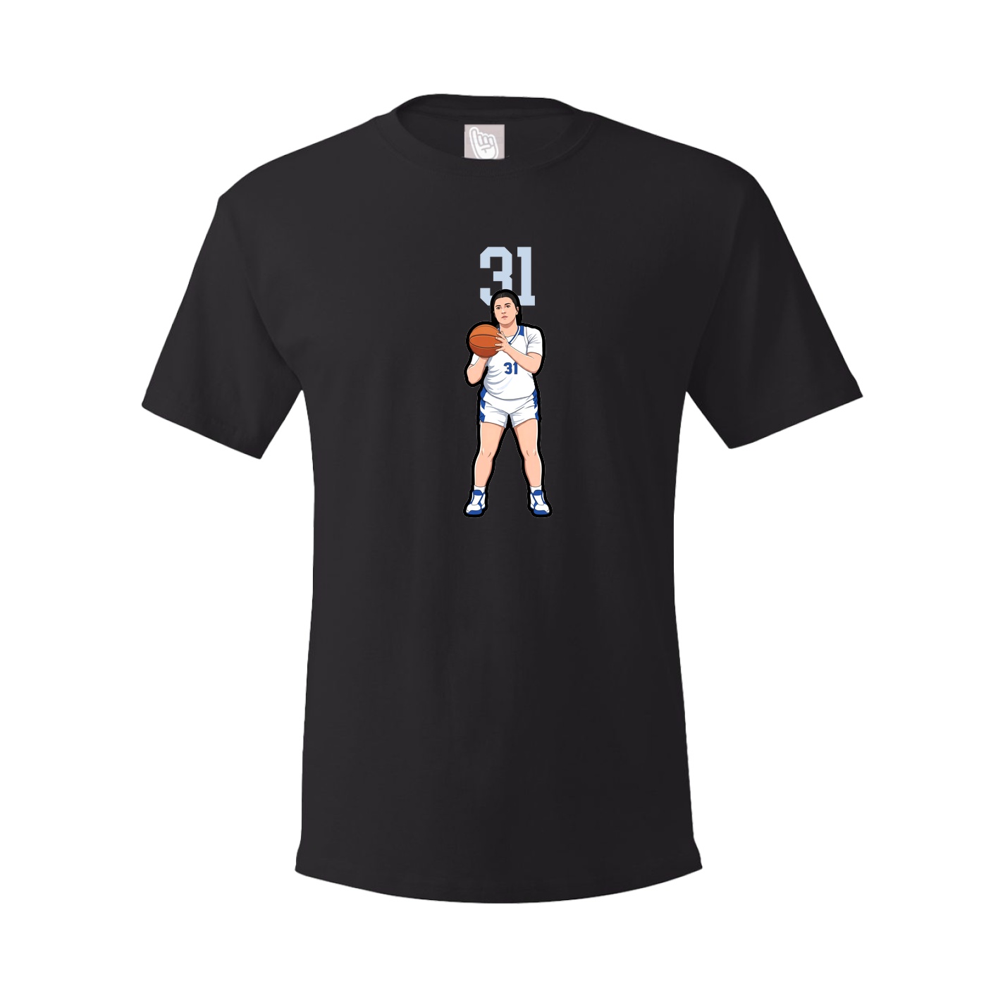 Youth Tee — Number Top in Black