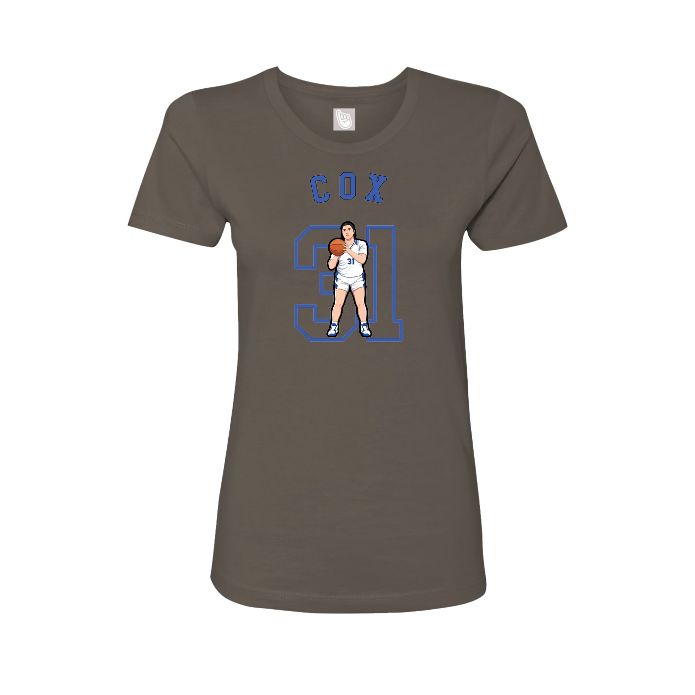 Fitted Women's Tee — Shirsey Arch in Grey
