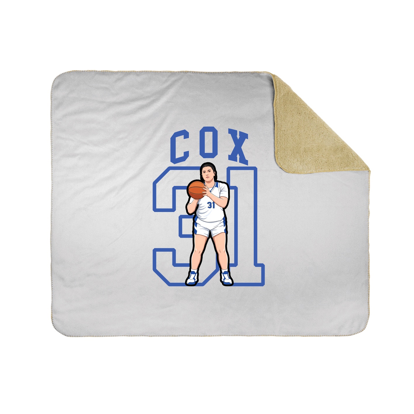 Throw Blanket — Shirsey in White