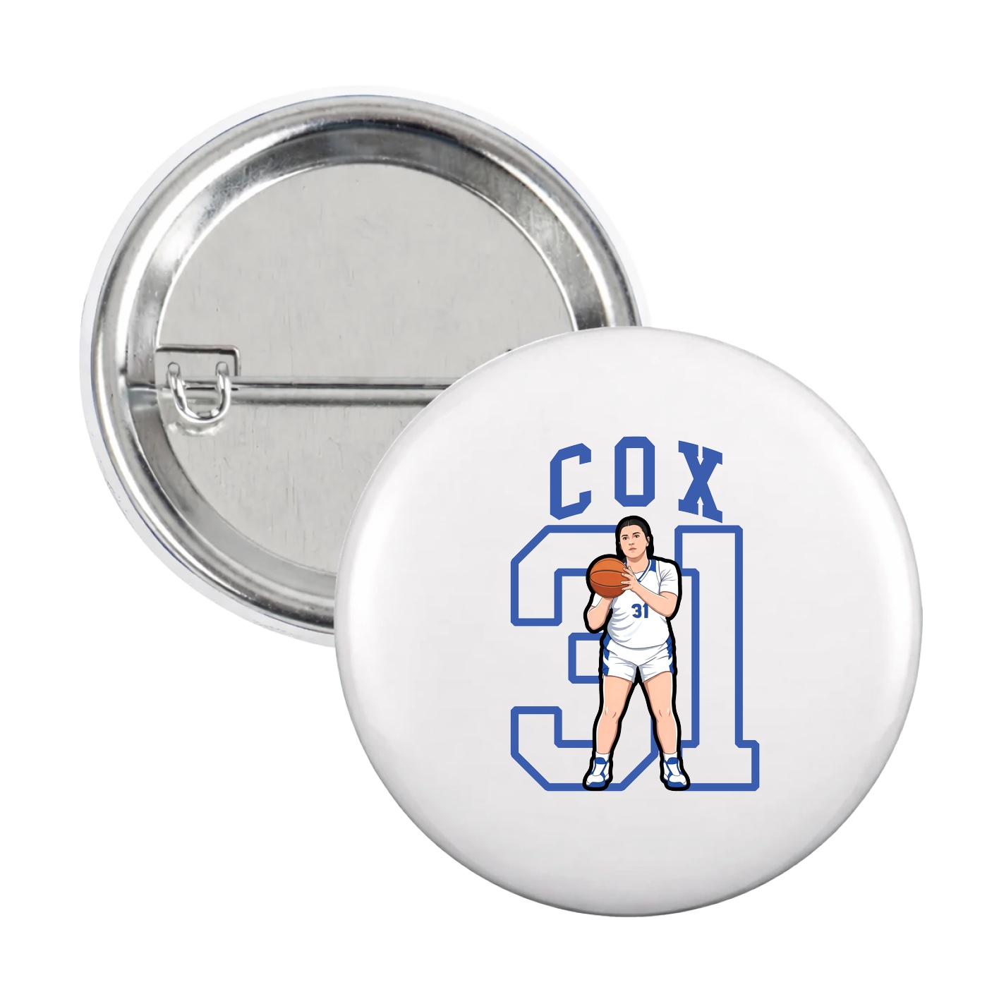 Game Day Button — Shirsey in White